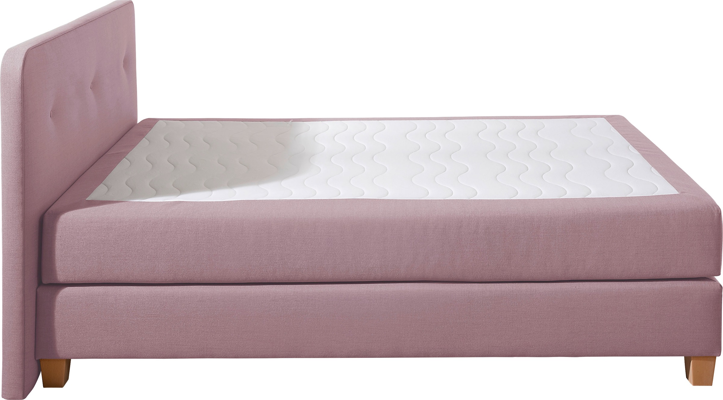 Home affaire Boxspringbett »Fargo«, inkl. Topper, in 3 Matratzenarten, in Samt- oder Strukturstoff