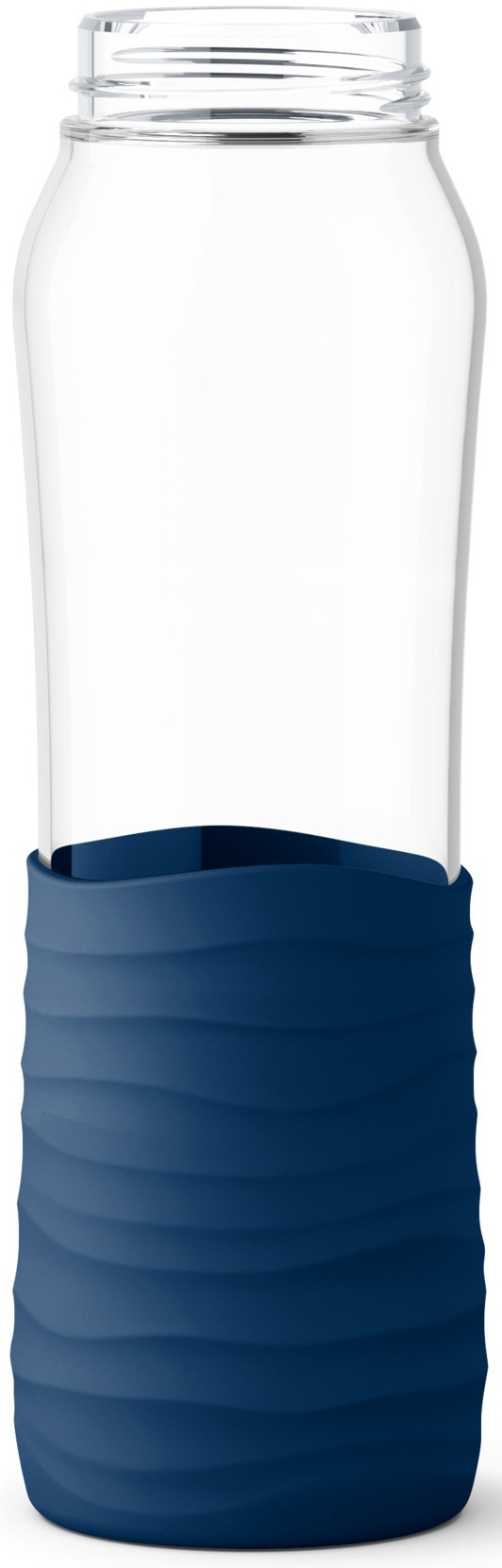 Emsa Trinkflasche »Drink2Go«, 0,7L, Glas, Schraubverschluss, spülmaschinenfest, Griff(Soft-Touch)