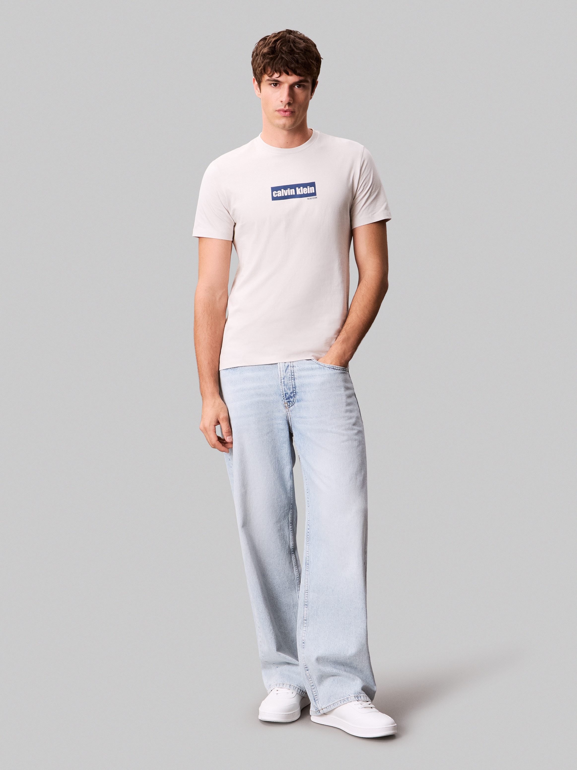 Calvin Klein Jeans T-Shirt »SS 30s E CLVN LN BG«, mit Logo-Schriftzug