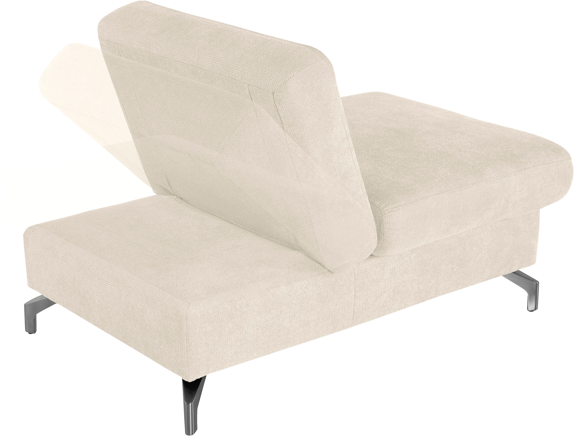 sit&more Hocker »Percy«, Fußhöhe 12 cm, mit Klappfunktion, wahlweise in 2 Fußfarben