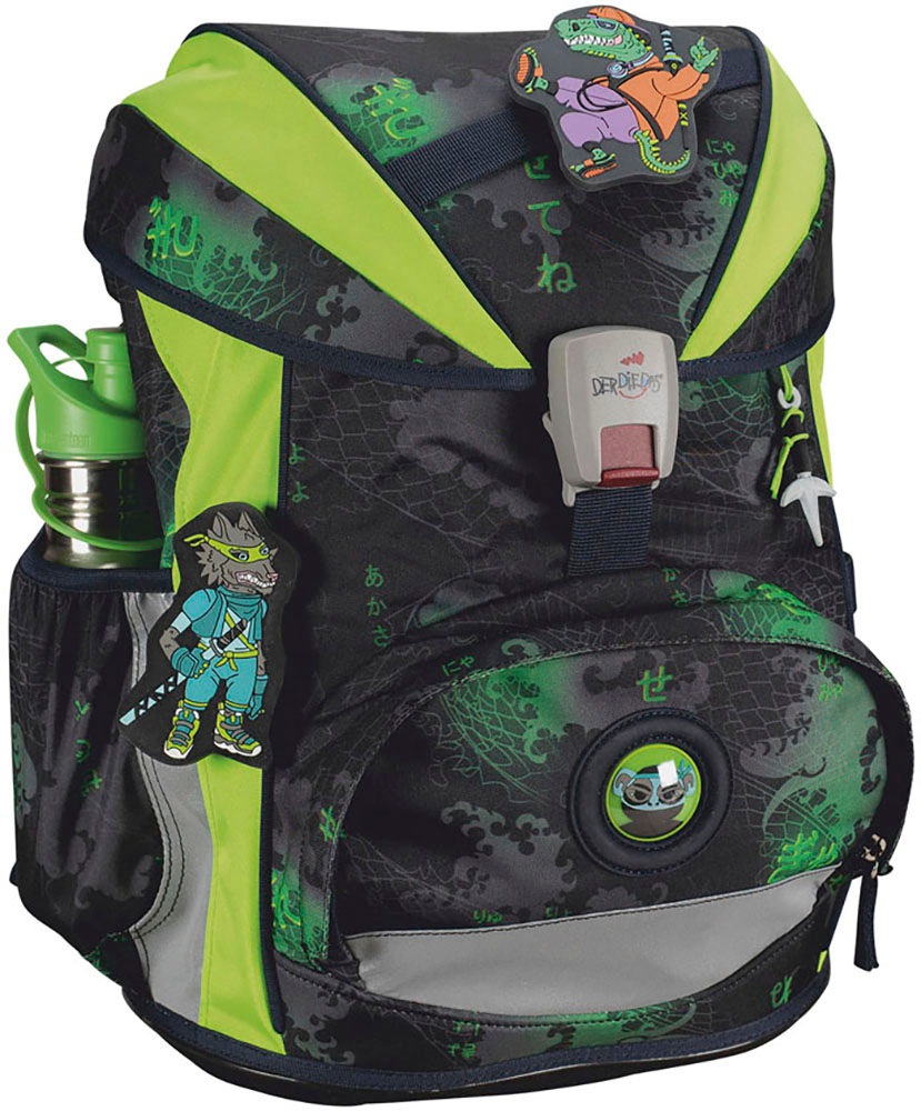 DerDieDas® Schulranzen »ErgoFlex, Funny Fighter«, Reflektoren, aus recycelten Material