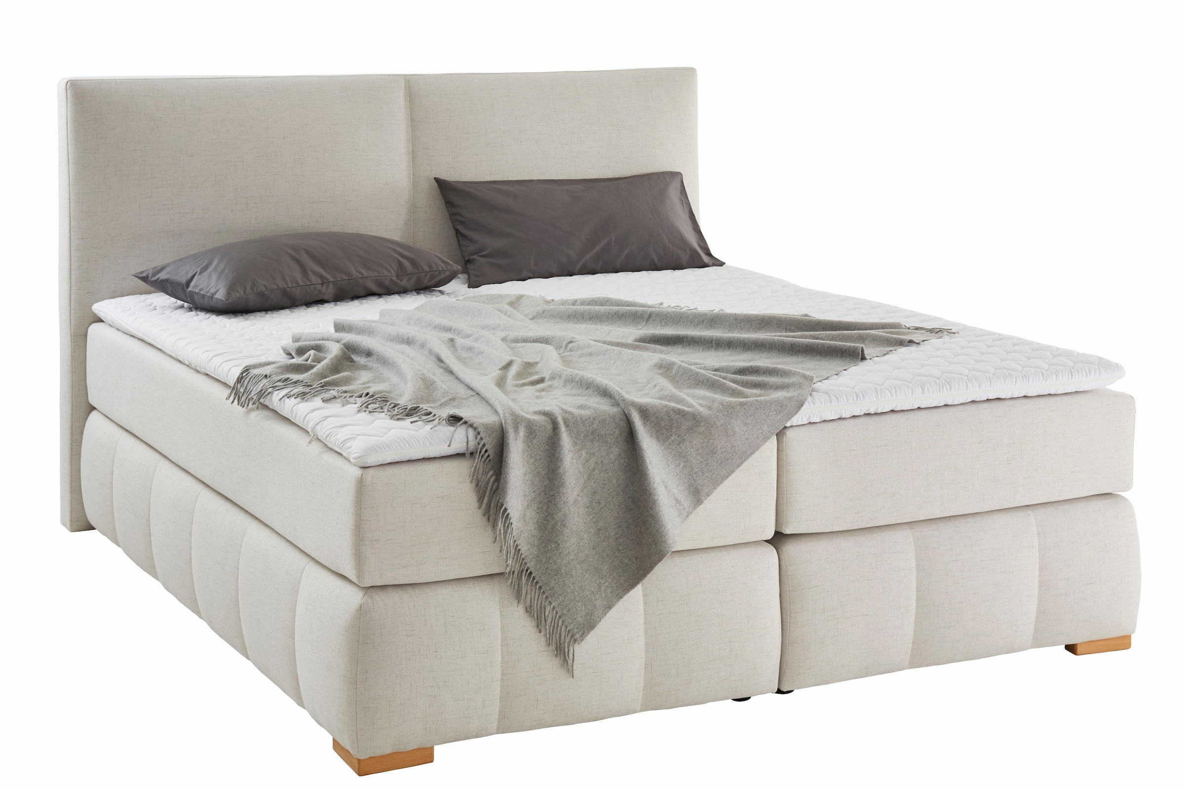 Guido Maria Kretschmer Home&Living Boxspringbett »Wehma«, inkl. Topper in 3 verschiedenen Matratzen, auch in Samtstoff
