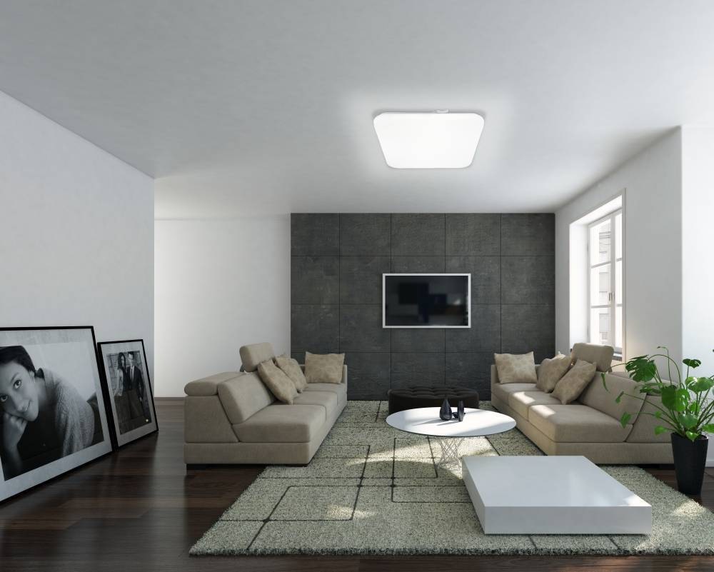 EGLO Deckenleuchte »FRANIA«, LED-Board, Warmweiß, weiß / L28 x H7 x B28 cm / inkl. 1 x LED-Platine (je 10W, 1100lm, 3000K) - Deckenlampe - Schlafzimmerlampe - Büroleuchte - Lampe - Schlafzimmer - Küche - Flur - Flurlampe - Küchenlampe