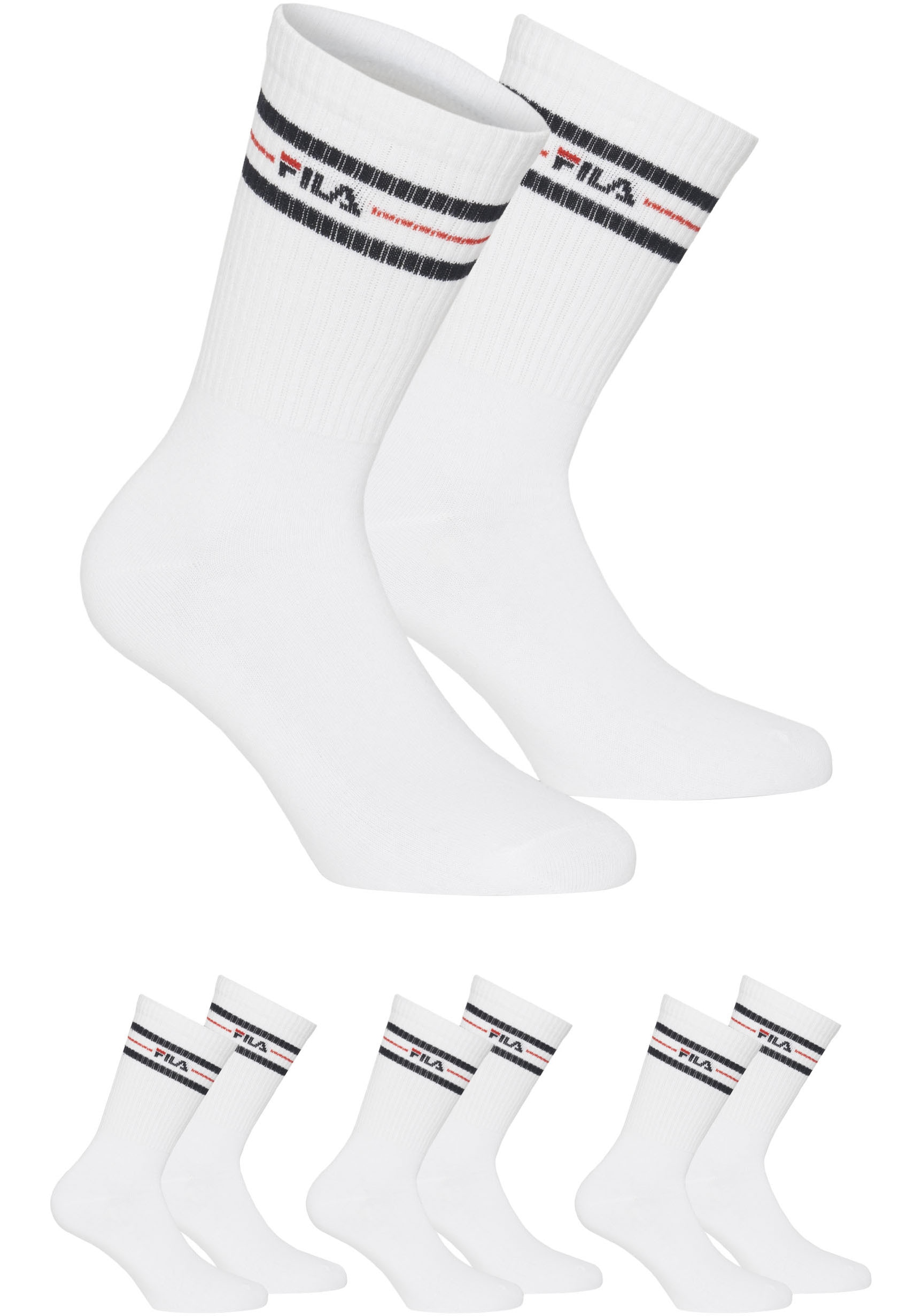 Basicsocken, (3er Pack), mit Logo-Schriftzug