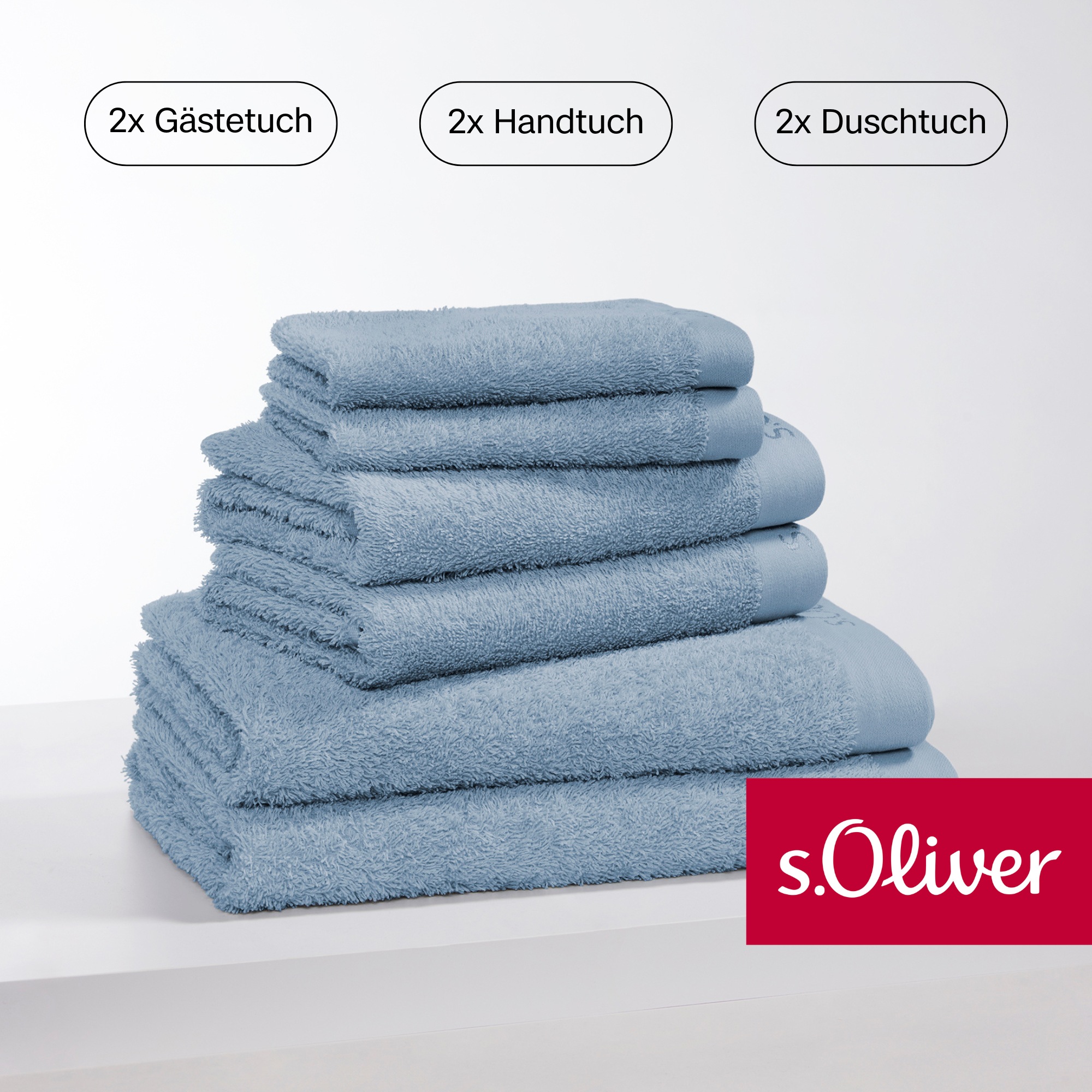 s.Oliver Handtuch Set »s. Oliver, besonders weich und saugfähig,«, (Set, 6 günstig online kaufen