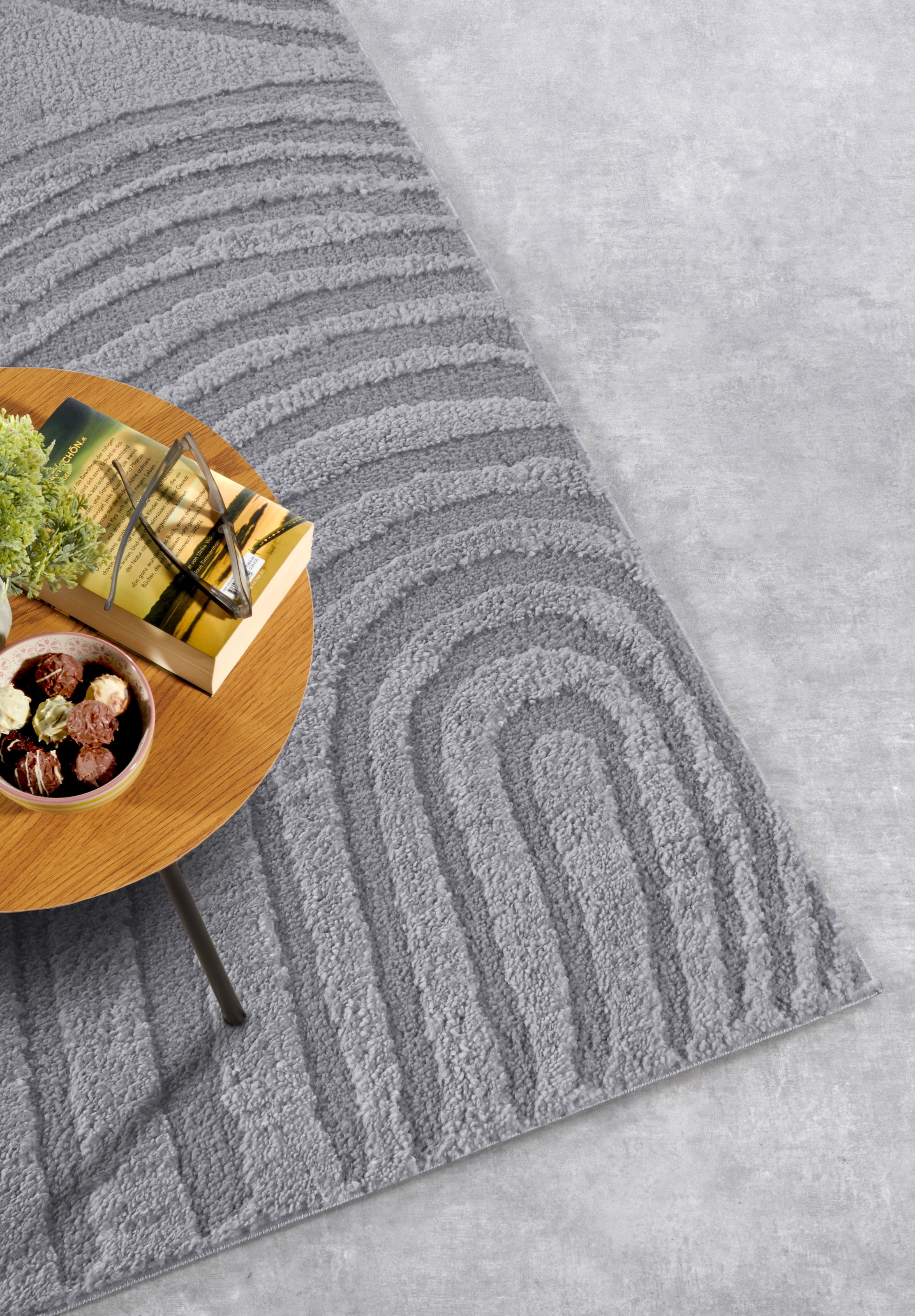 ELLE DECORATION Designteppich »Pigment«, rechteckig, 18 mm Höhe, Hochflor, Shaggy, Läufer, weich, Langflor, modern, Hoch Tief Effekt