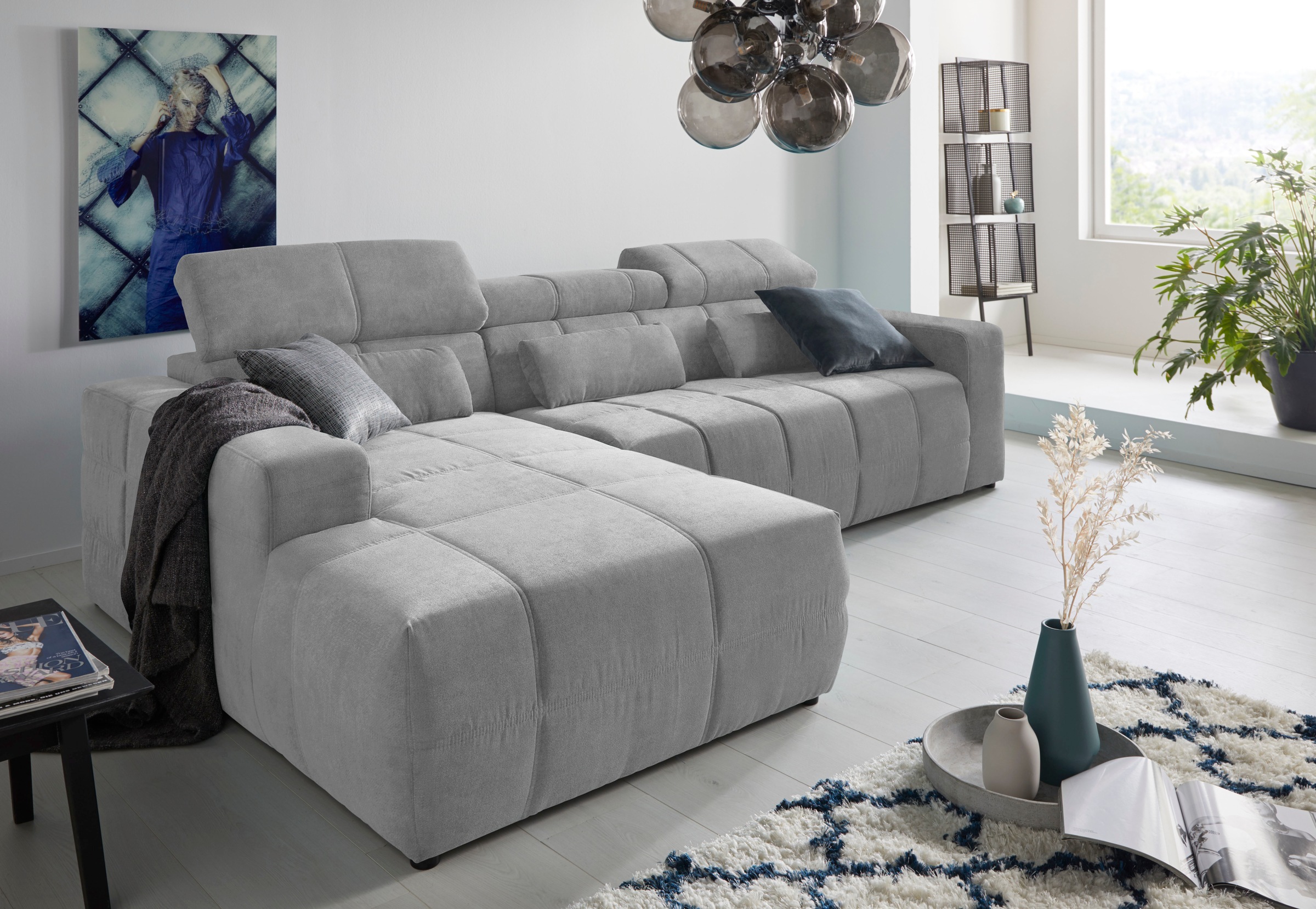 DOMO collection Ecksofa »Brandon große Ausführung B/T/H: 289/177/80 cm, auc günstig online kaufen