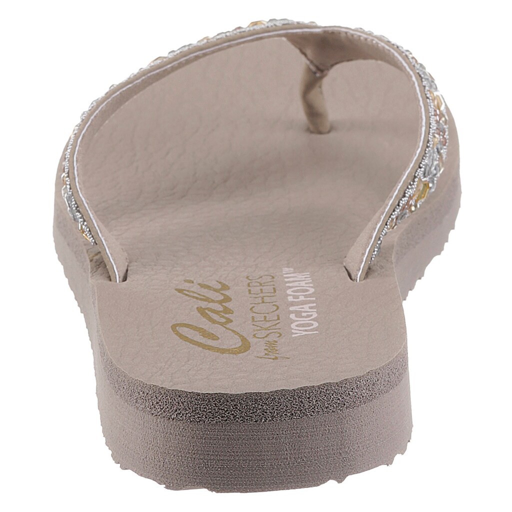 Skechers Zehentrenner »MEDITATION GARDEN BLISS«, mit aufwendiger Steinchenverzierung