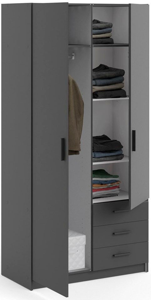 INOSIGN Kleiderschrank »Sprint Drehtürenschrank, Aufbewahrung Kasten Schrank Stauraum«, Breite 98,5/147 oder 195,5 cm, je mit Einlegeböden und Kleiderstange