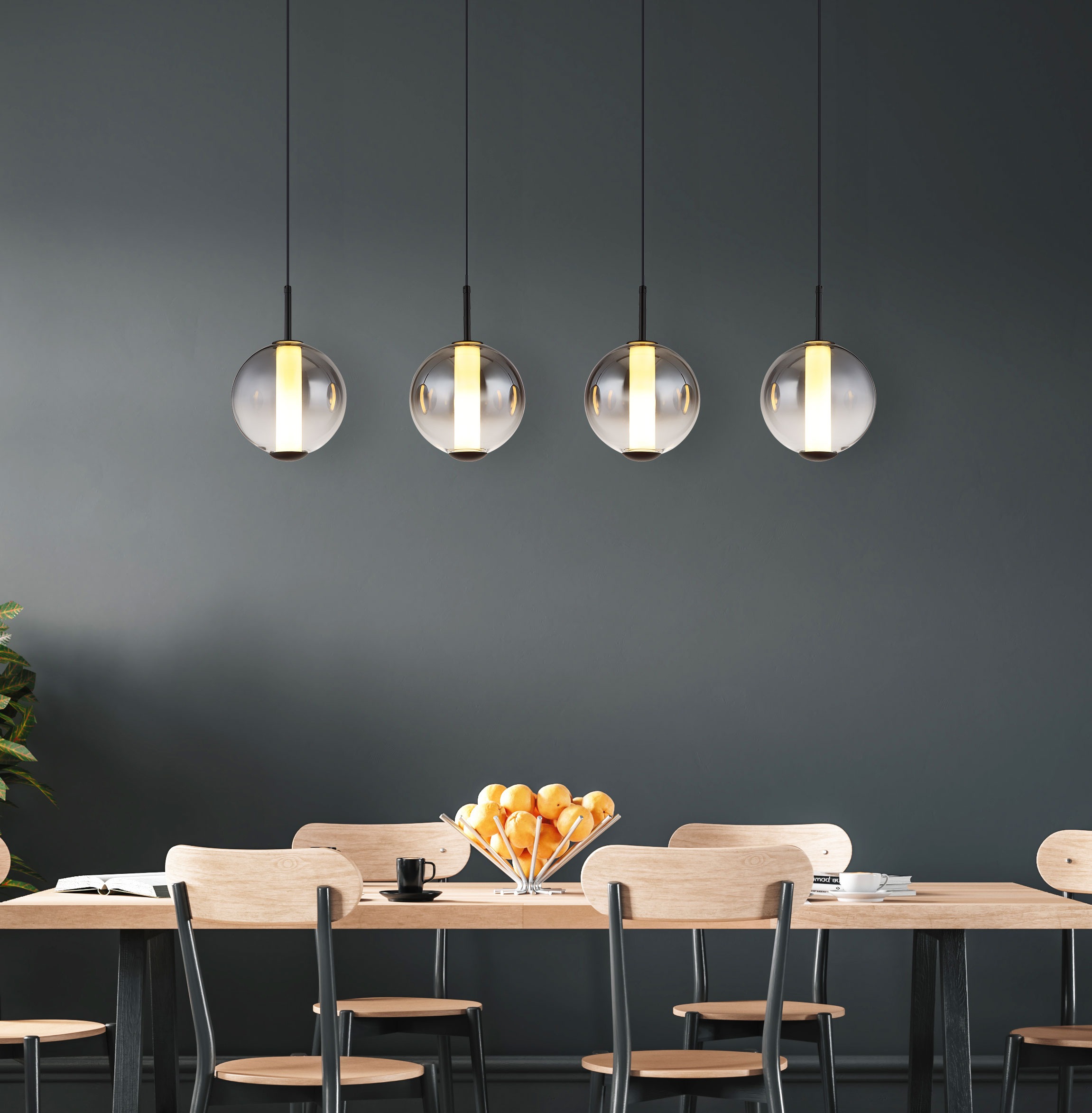 GLOBO LIGHTING Hängeleuchte »LACY« LED-Modul 1 Stk. Warmweiß Hängelampe Ess günstig online kaufen