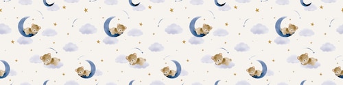 queence Bordüre »Der Bär im Mond«, gemustert, selbstklebend günstig online kaufen