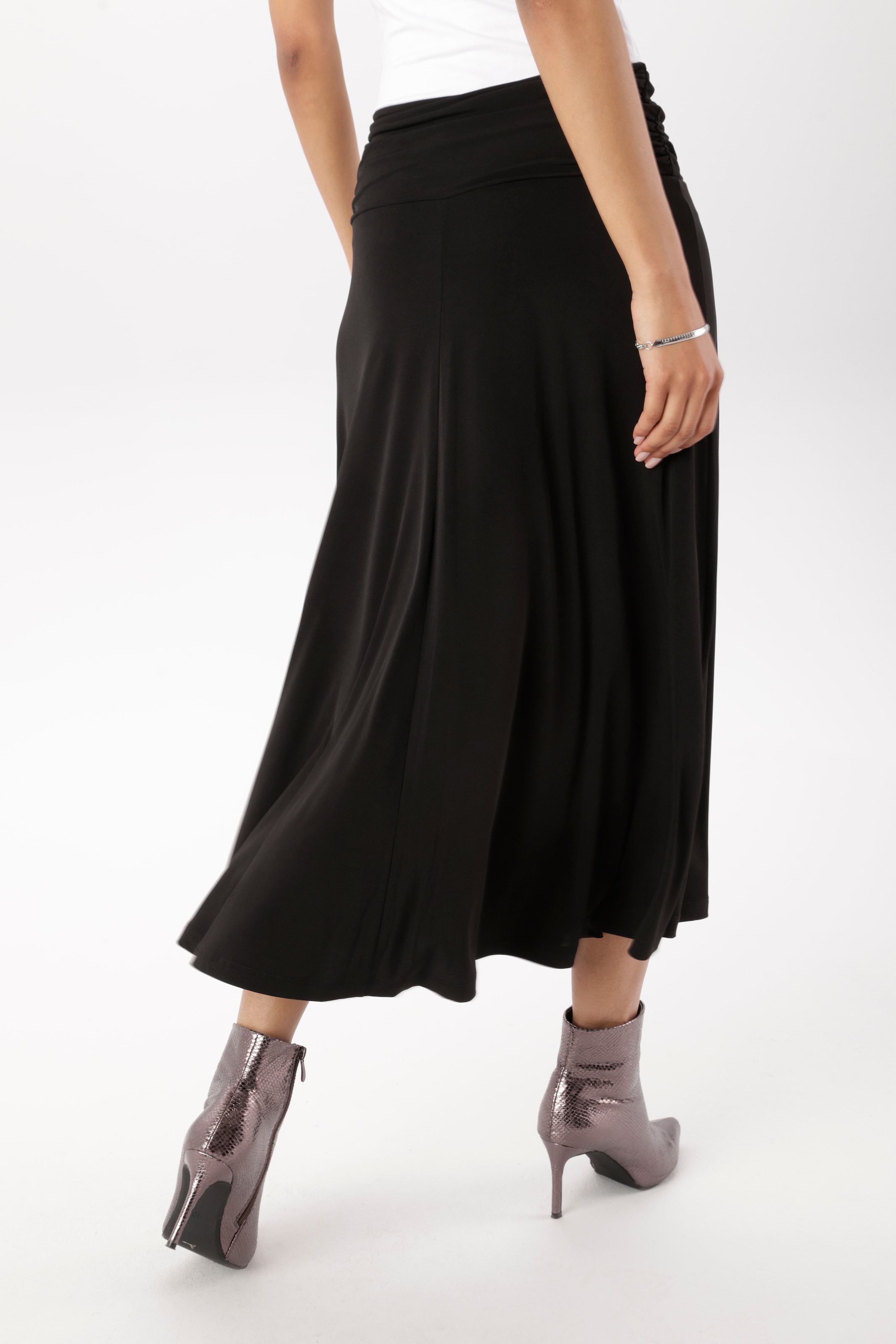 Aniston SELECTED Midirock am Bund mit seitlicher Raffung - NEUE KOLLEKTION