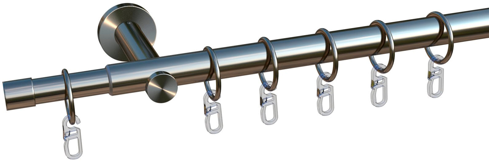 OTTO home Gardinenstange »Kappe« 1 läufig-läufig ausziehbar ausziehbar von günstig online kaufen