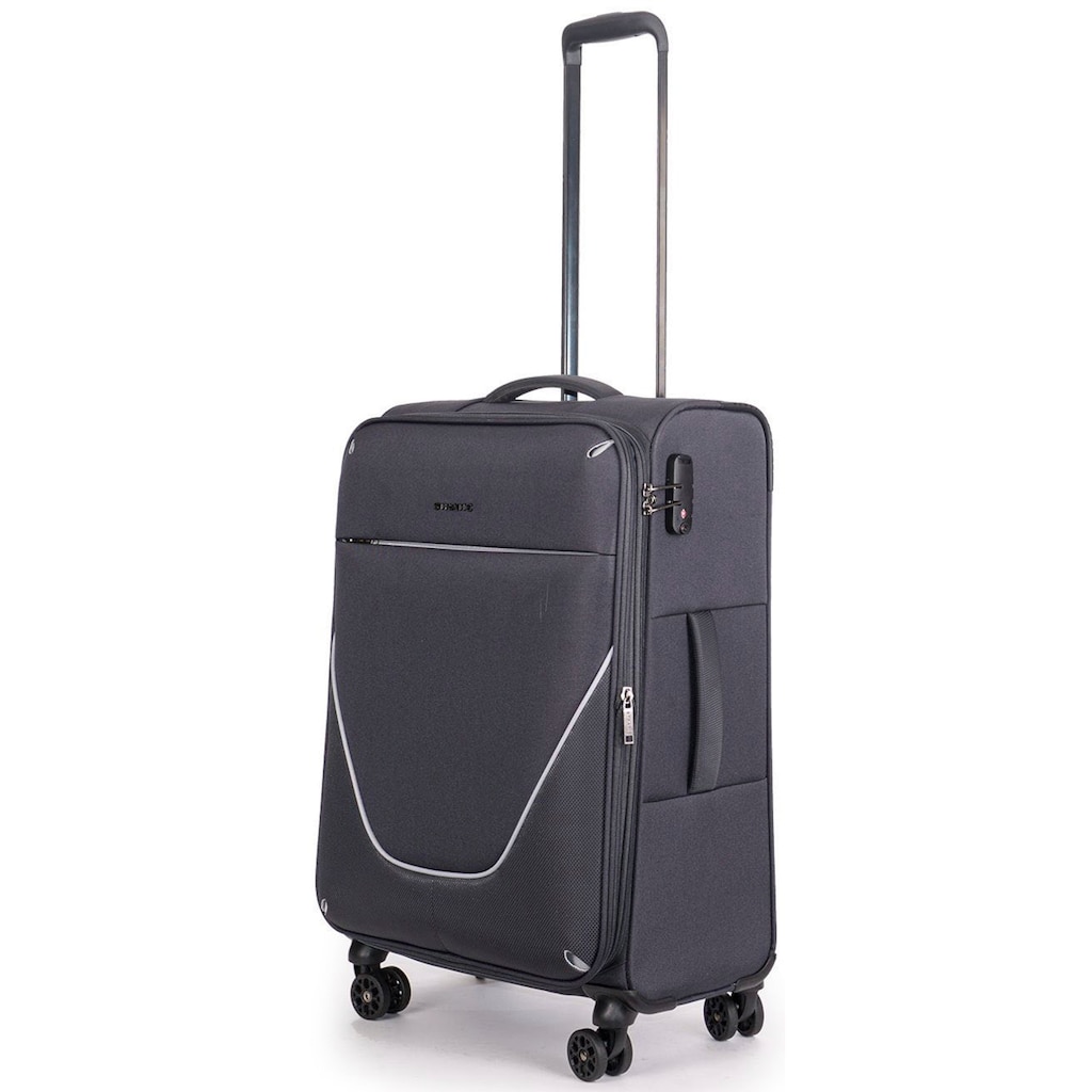 Stratic Weichgepäck-Trolley »Strong M, anthracite«, 4 Rollen