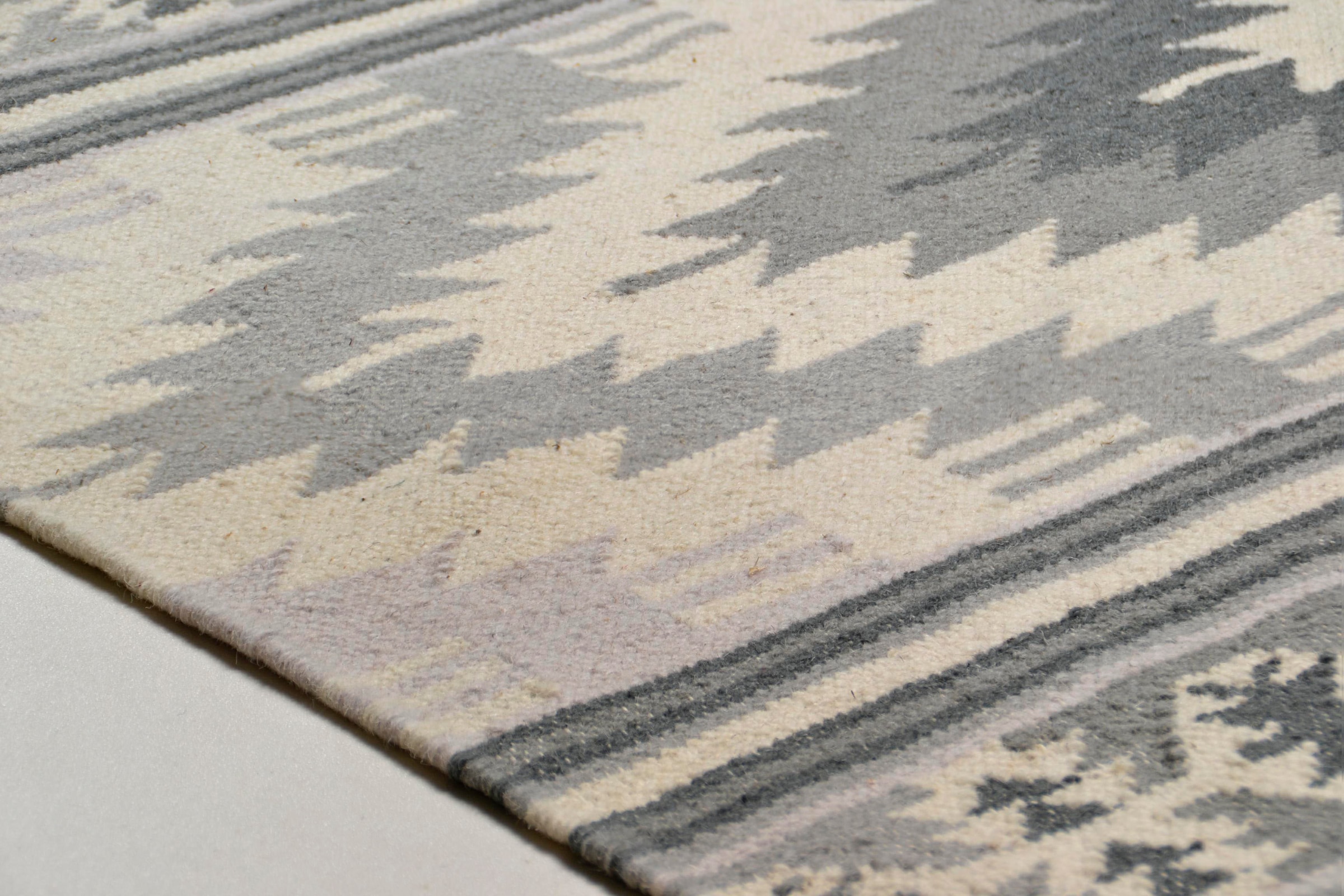 TOM TAILOR HOME Wollteppich »Kelim Colors I«, rechteckig, 5 mm Höhe, reine Wolle, robust und strapazierfähig, mit Fransen, Boho-Style