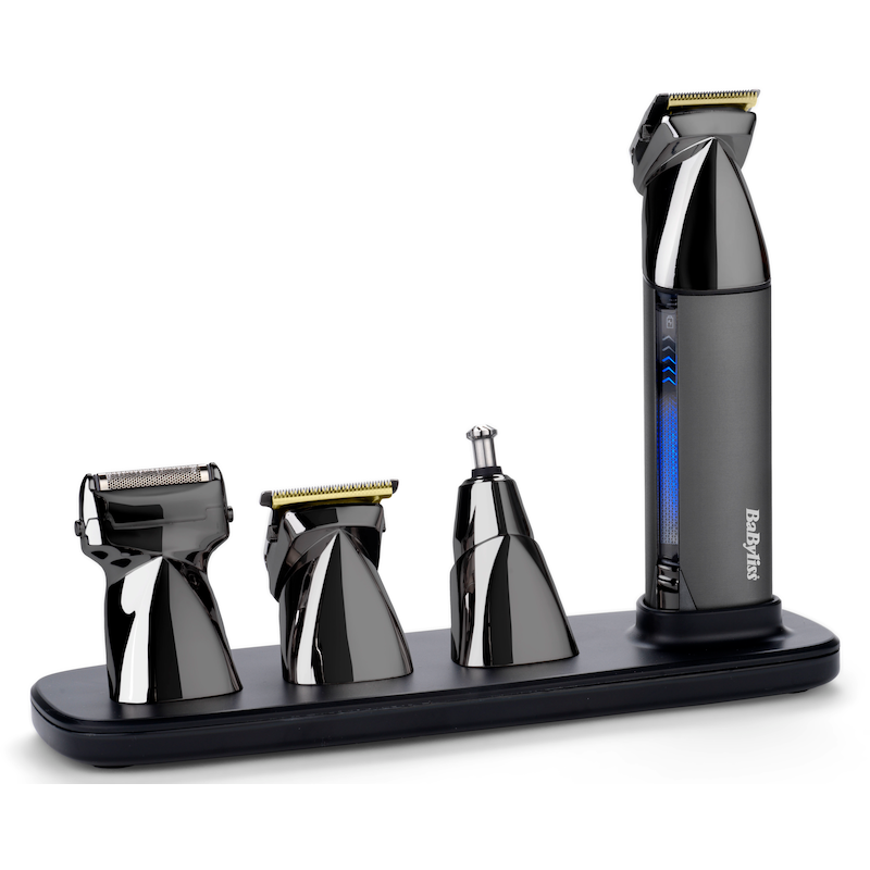 BABYLISS Multifunktionstrimmer »Super-X Metal 15-in-1 Multitrimmer« 4 Aufsätze schwarz Folienrasierer