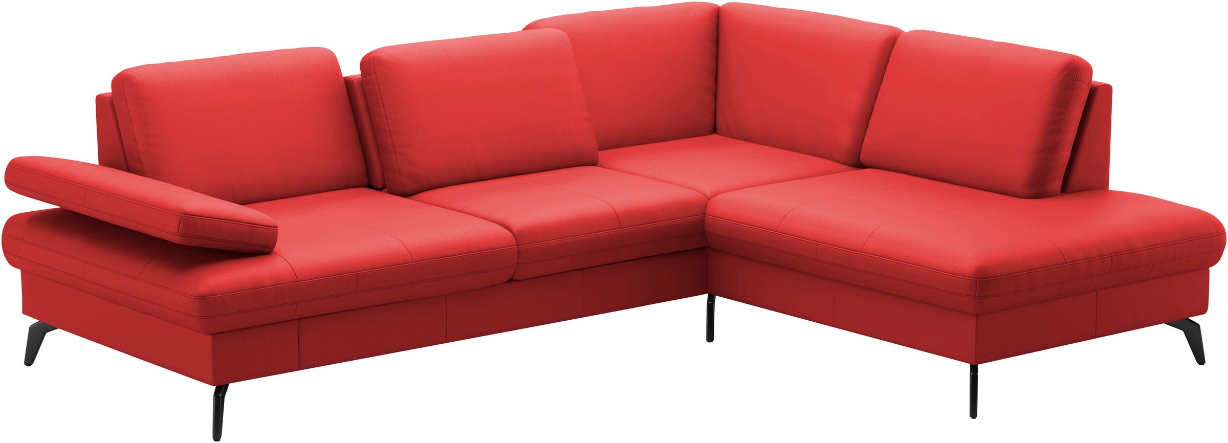 sit&more Ecksofa »Morris L-Form, inkl. Sitztiefenverstellung«, wahlweise mit Armteilverstellung, Bettfunktion & Bettkasten