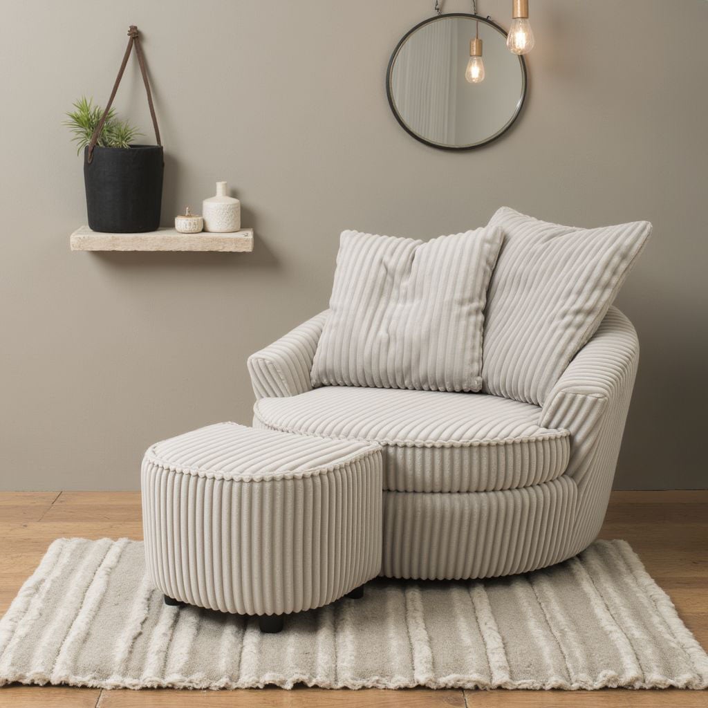 INOSIGN Drehsessel »AMECA, Relaxsessel mit Drehfunktion und Hocker, 122 x 1 günstig online kaufen