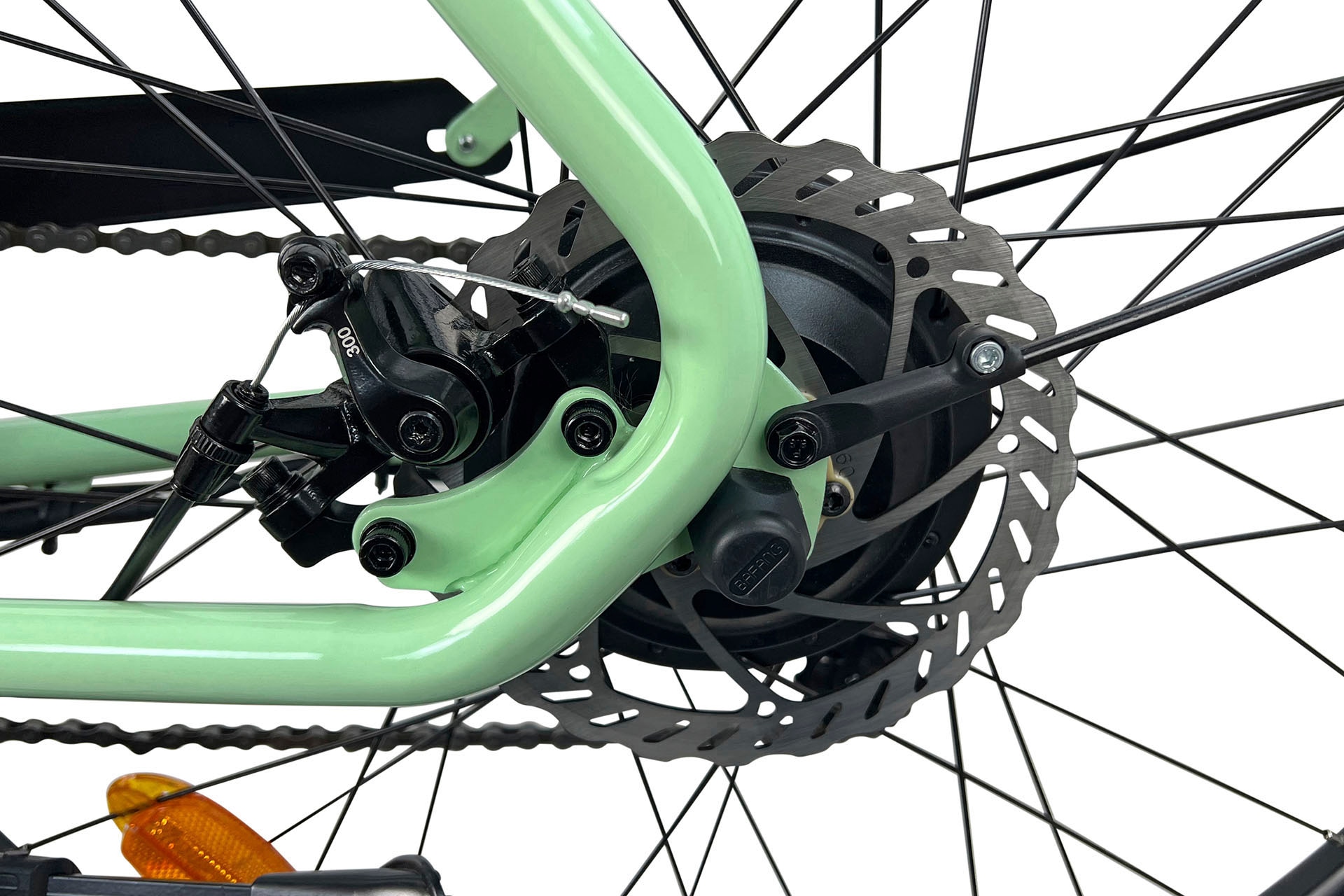 LLobe E-Bike »City E-Bike 26" Town Compact, grün«, 7 Gang, Heckmotor 250 W