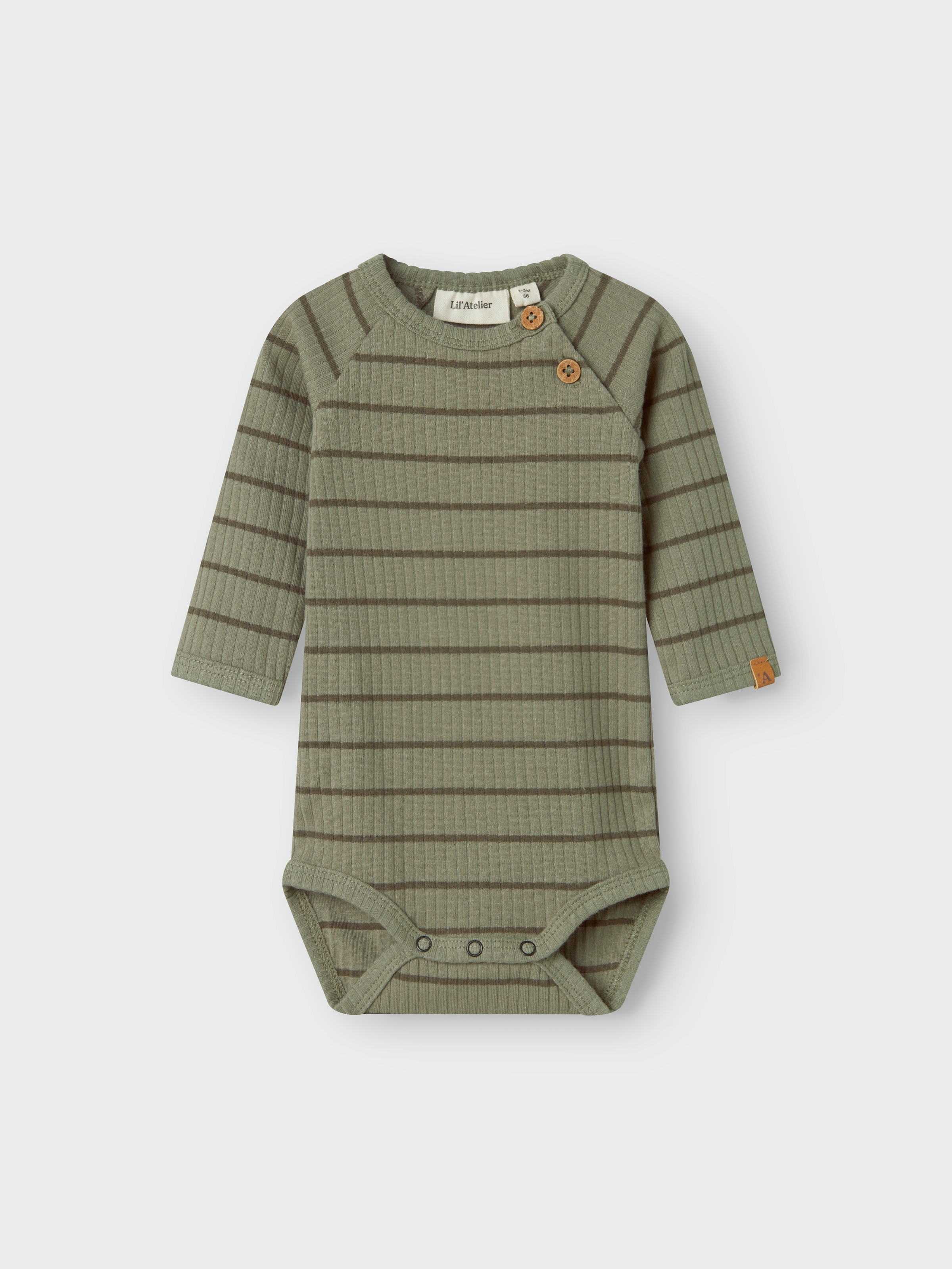 Lil' Atelier Langarmbody »NBMKAIL LS SLIM BODY LIL NOOS« Baumwollmischung