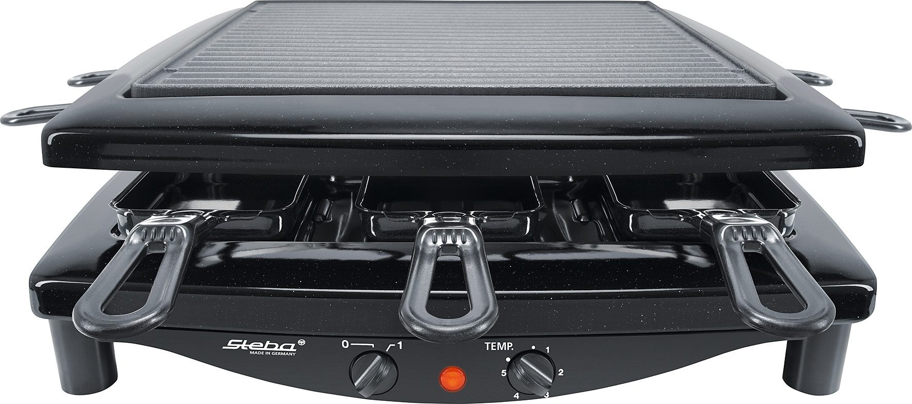 Steba Raclette »RC 3 plus«, 8 St. Raclettepfännchen, 1450 W