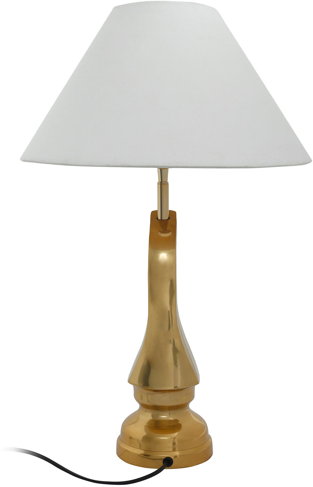 Kayoom Tischleuchte »Tischlampe Bishop 125«, 1 flammig, Leuchtmittel E27 | ohne Leuchtmittel, mit dekorativem Schah-Pferd-Sockel aus Metall, mit Stoffschirm