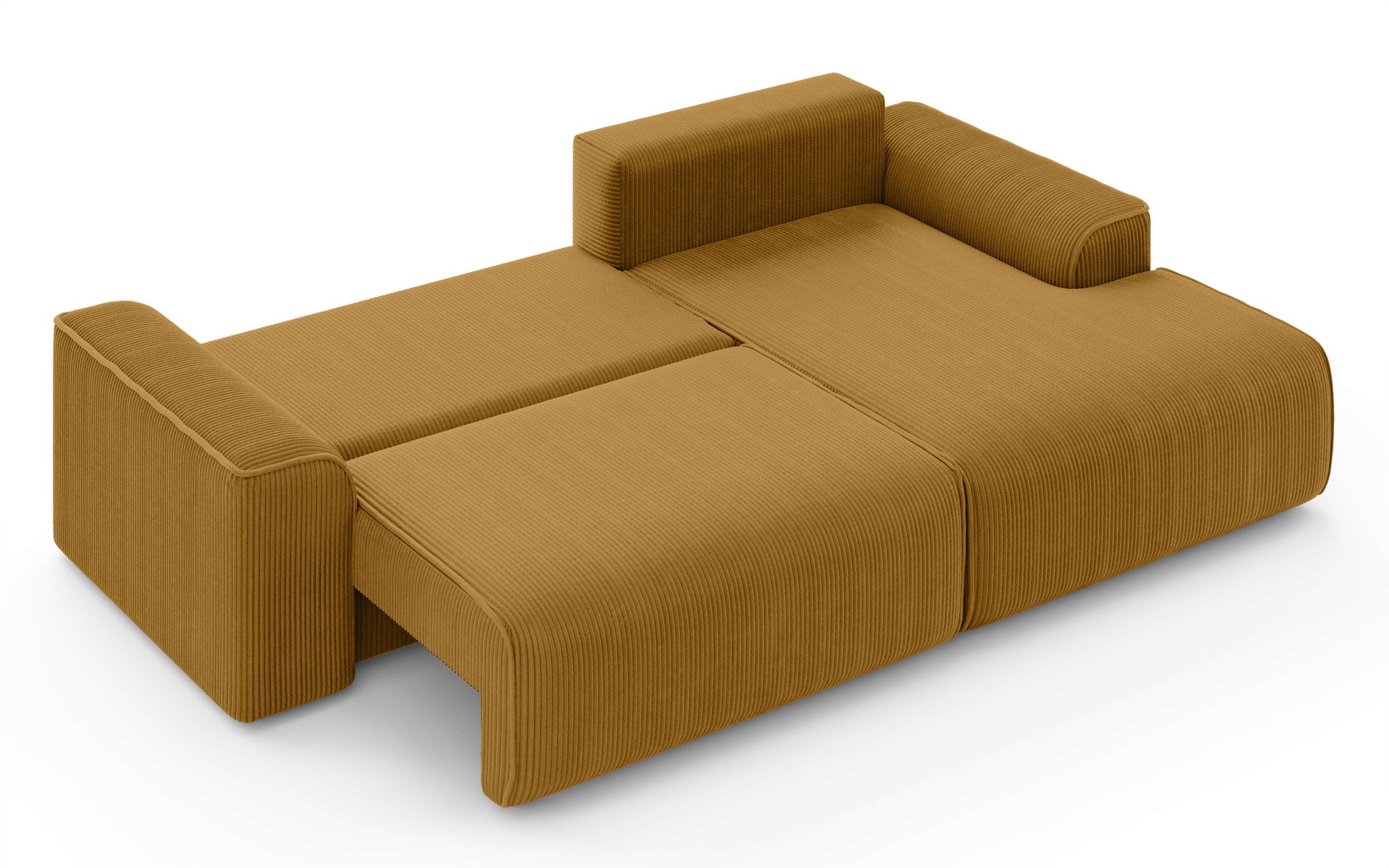 Home affaire Ecksofa »Santenay mit Bettfunktion und Bettkasten, Maße: B/T/H 266/164/90 cm«, L-Form mit Wellenfederung, Schlaffläche: 140x213 cm, auch in Cord