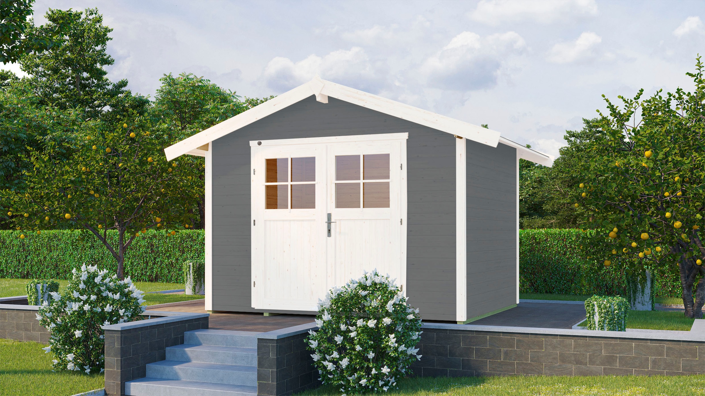 weka Gartenhaus »122 Gr.4 grau«