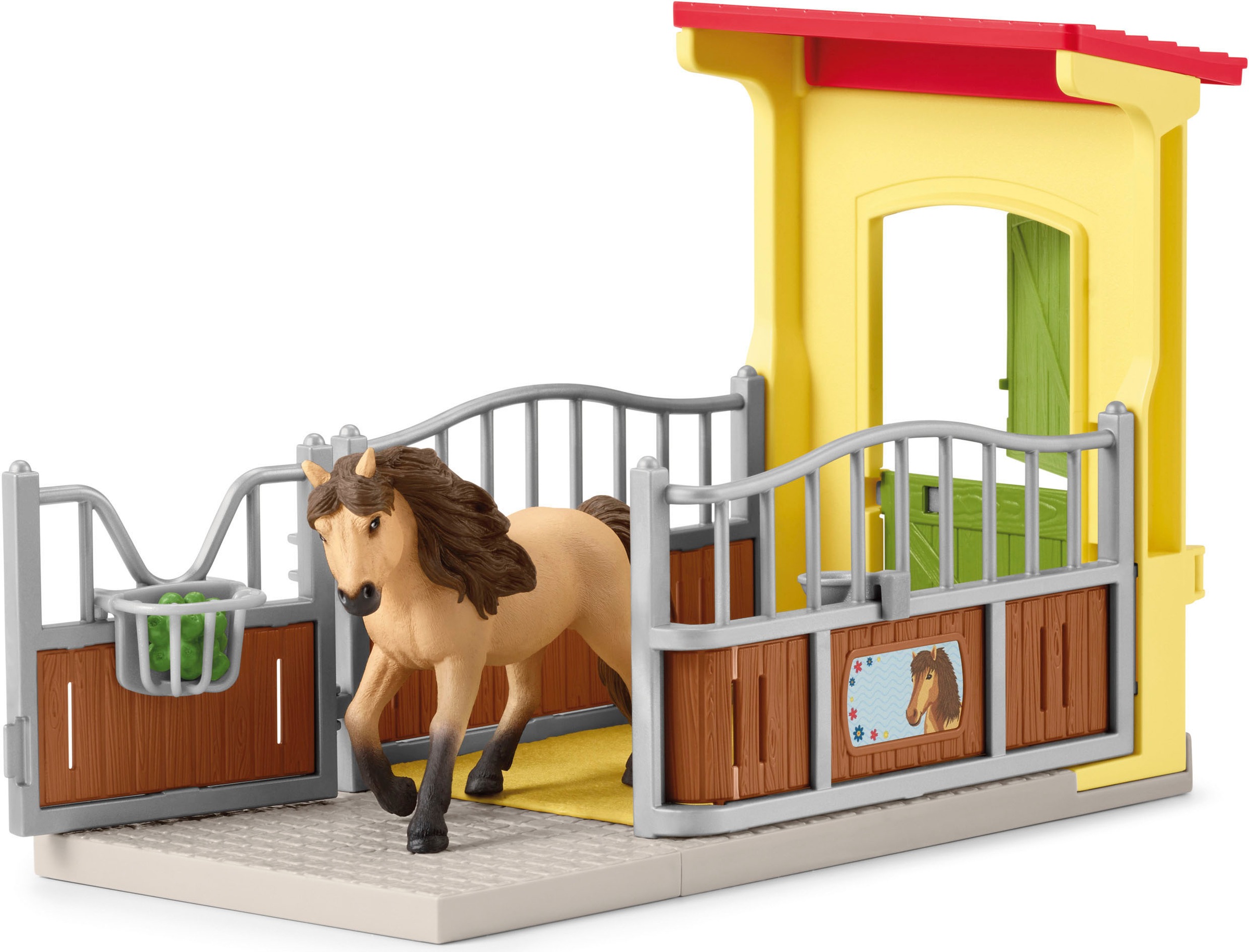 Schleich® Spielwelt »FARM WORLD, Ponybox mit Islandpferd Hengst (42609)«