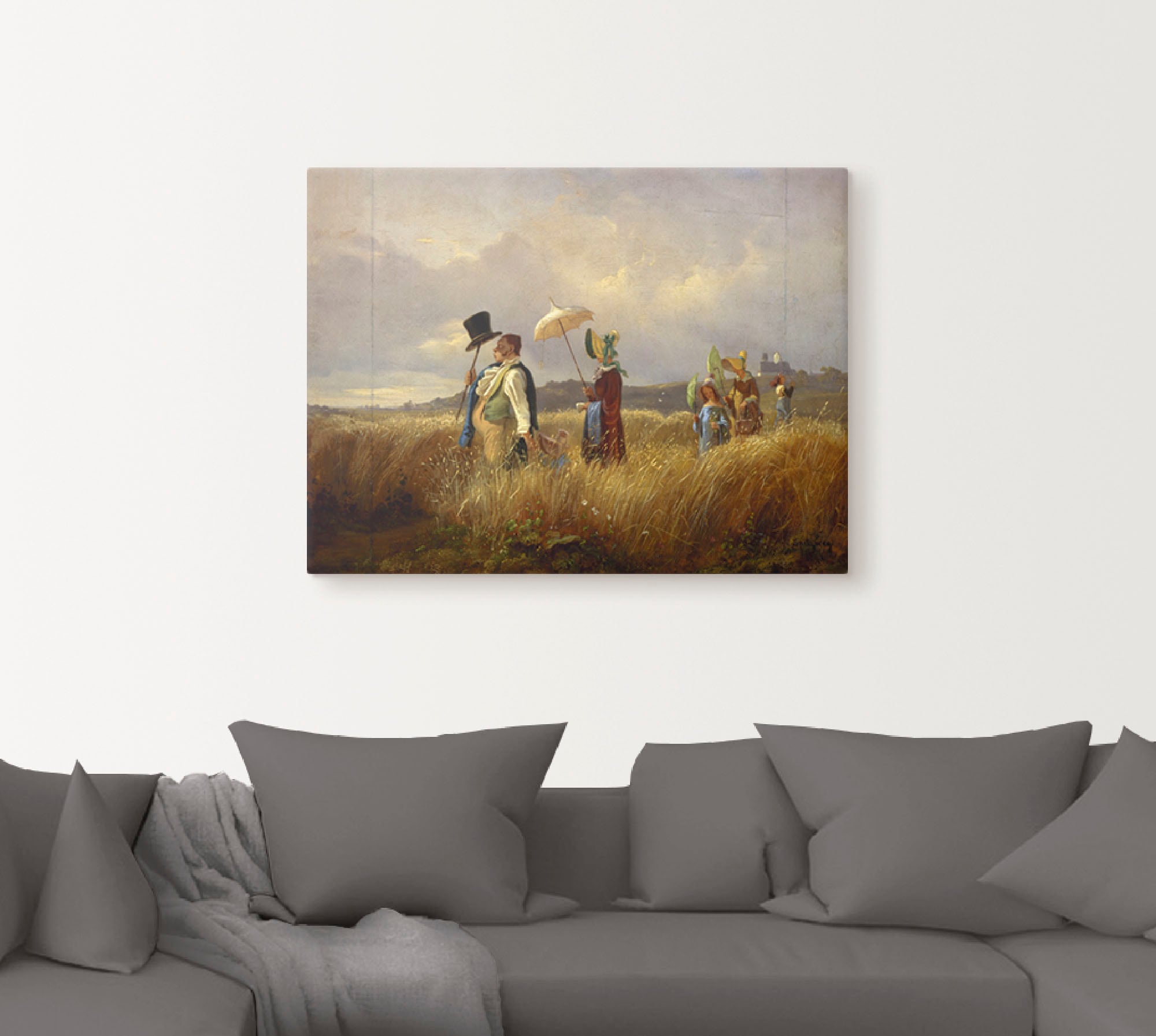 Artland Wandbild »Der Sonntagsspaziergang. 1841«, Gruppen & Familien, (1 St.), als Leinwandbild, Poster in verschied. Größen