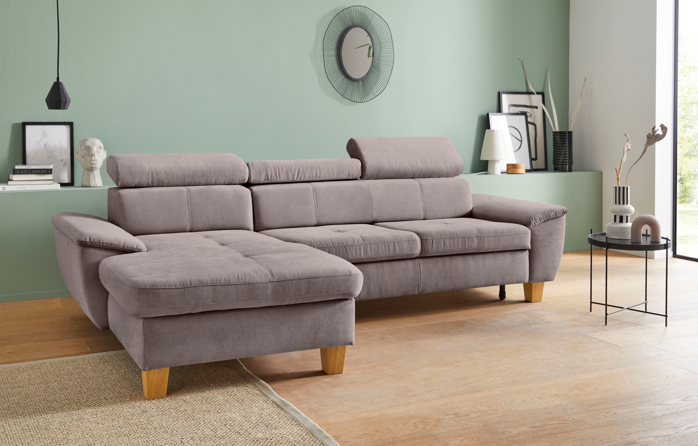 exxpo - sofa fashion Ecksofa »Enya, aufwendige Detailverarbeitung, hoher Si günstig online kaufen