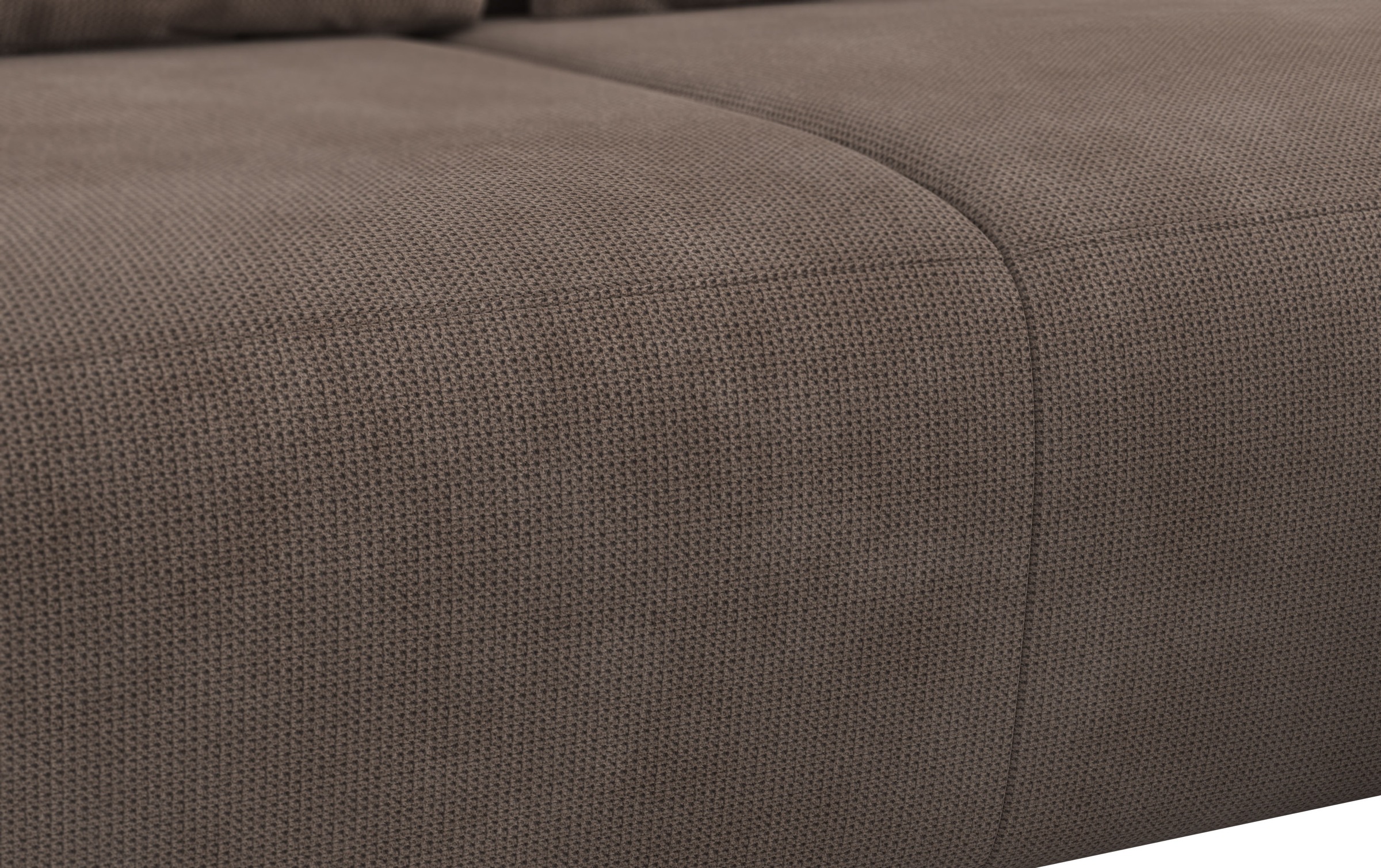 COTTA Ecksofa »Side L-Form, mit Kopfteilverstellung & 3 Nierenkissen«, optional motorische Sitztiefenverstellung