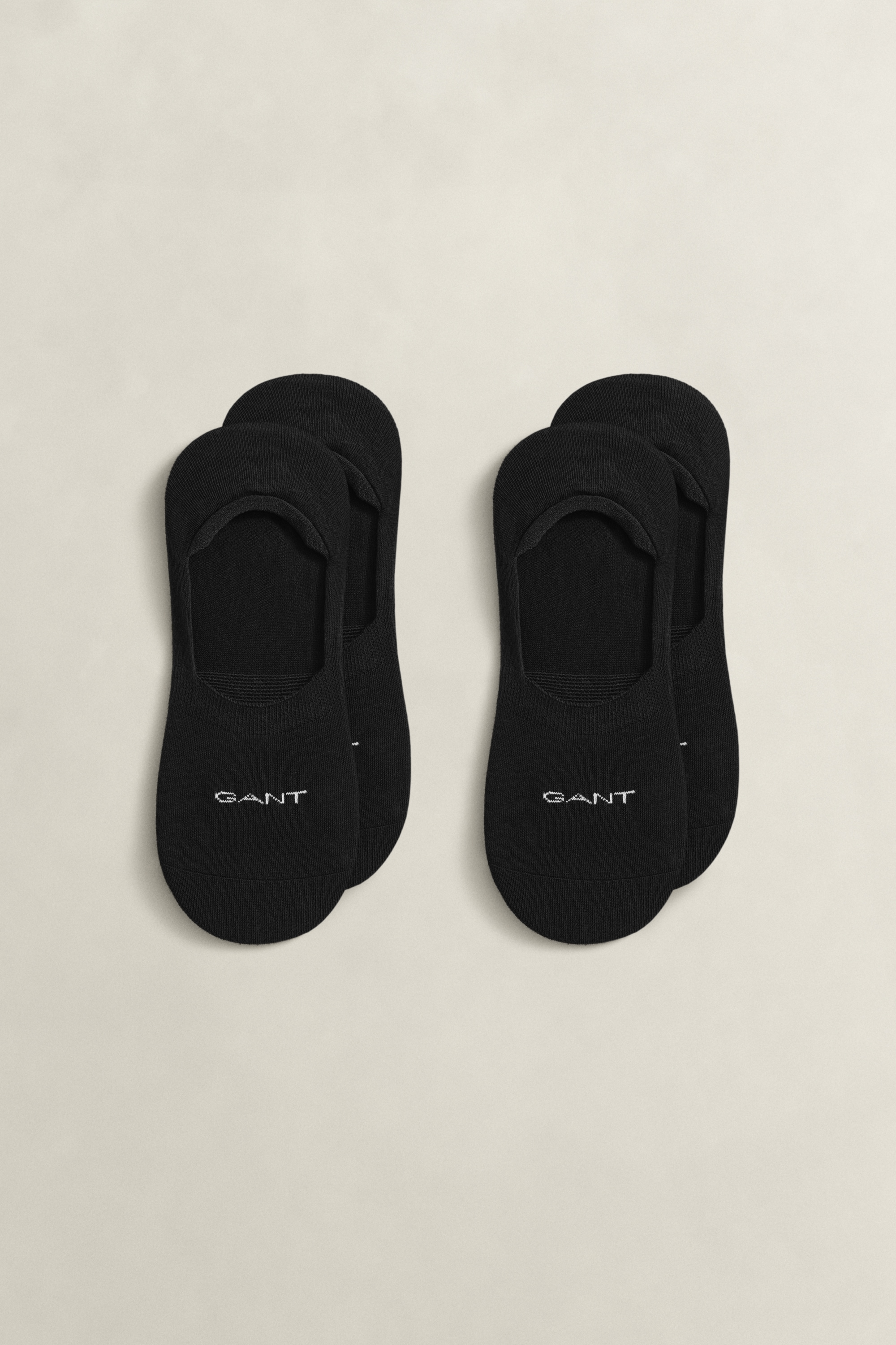 Gant Füßlinge »INVISIBLE SOCKS 2-PACK« mit Silikonbesatz am Fersenbereich
