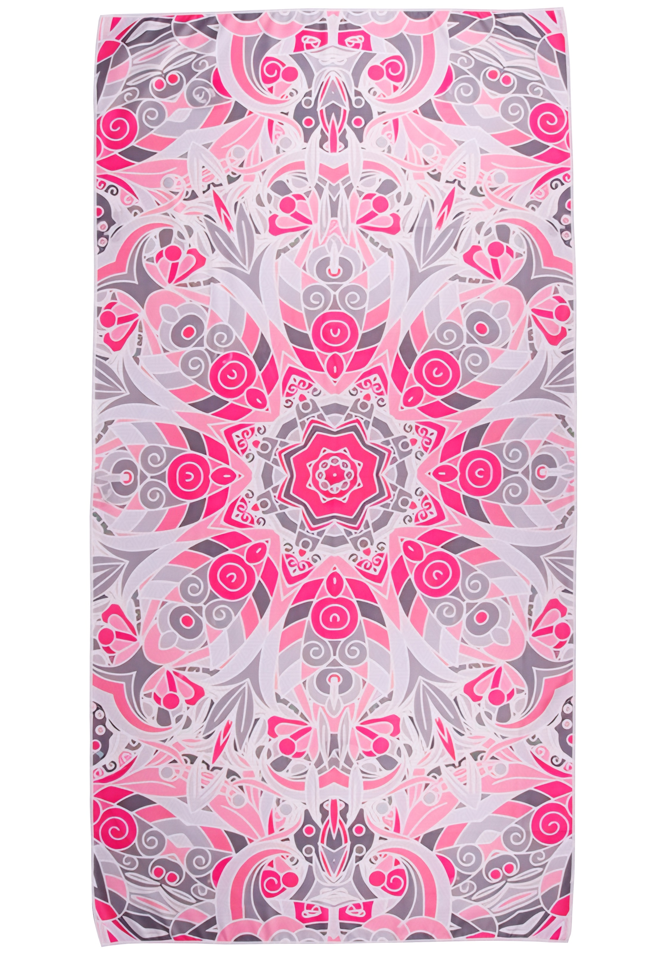 Strandtuch schnell trocknend, Formstabil, waschbar bunt Frotteevelours, Mikrofaser B/L: 80cmx160cm, 1 Stk., Mandala, Frotteevelours