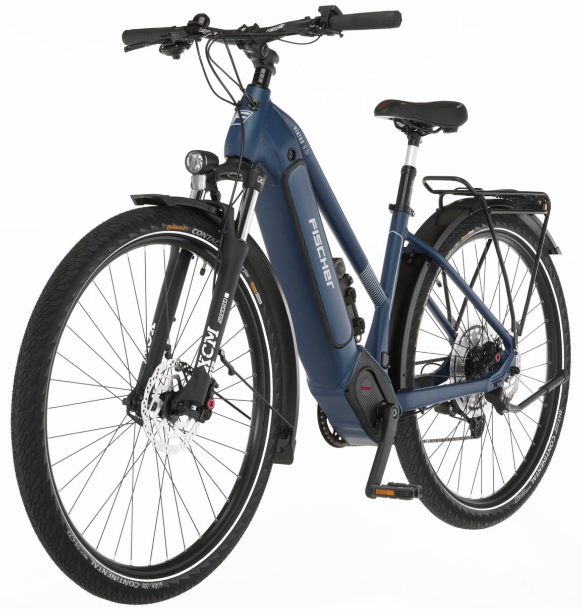 FISCHER Fahrrad E-Bike »VIATOR 8.0i Damen«, 12 Gang, SRAM, Eagle SX, Mittelmotor 250 W, (mit Faltschloss)