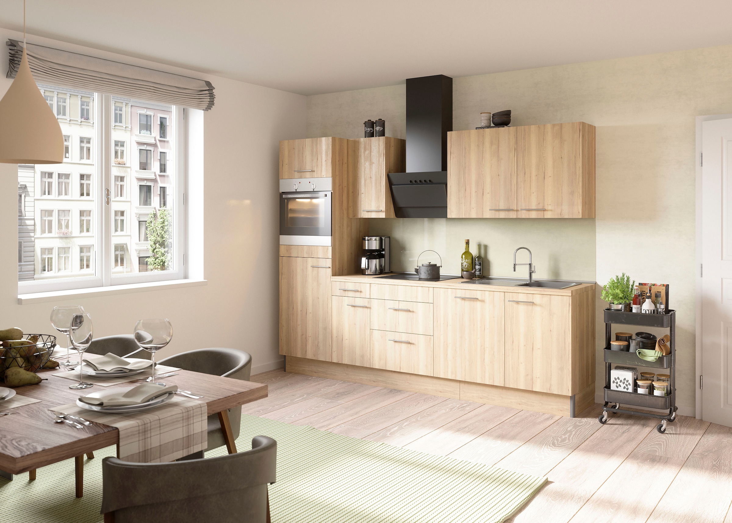 OPTIFIT Küche »Klara« Breite 270 cm, wahlweise mit E-Geräten