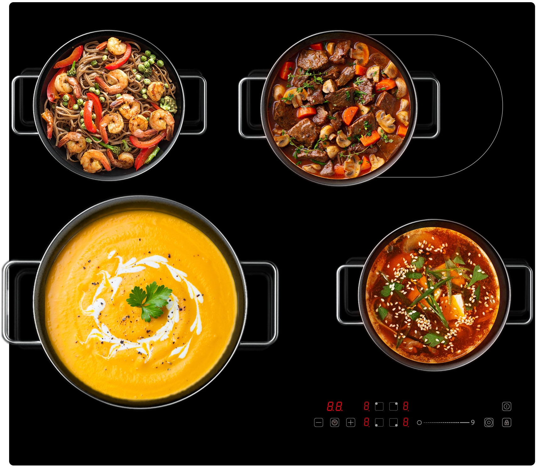 Hanseatic Elektro-Kochfeld »HC46066TA«