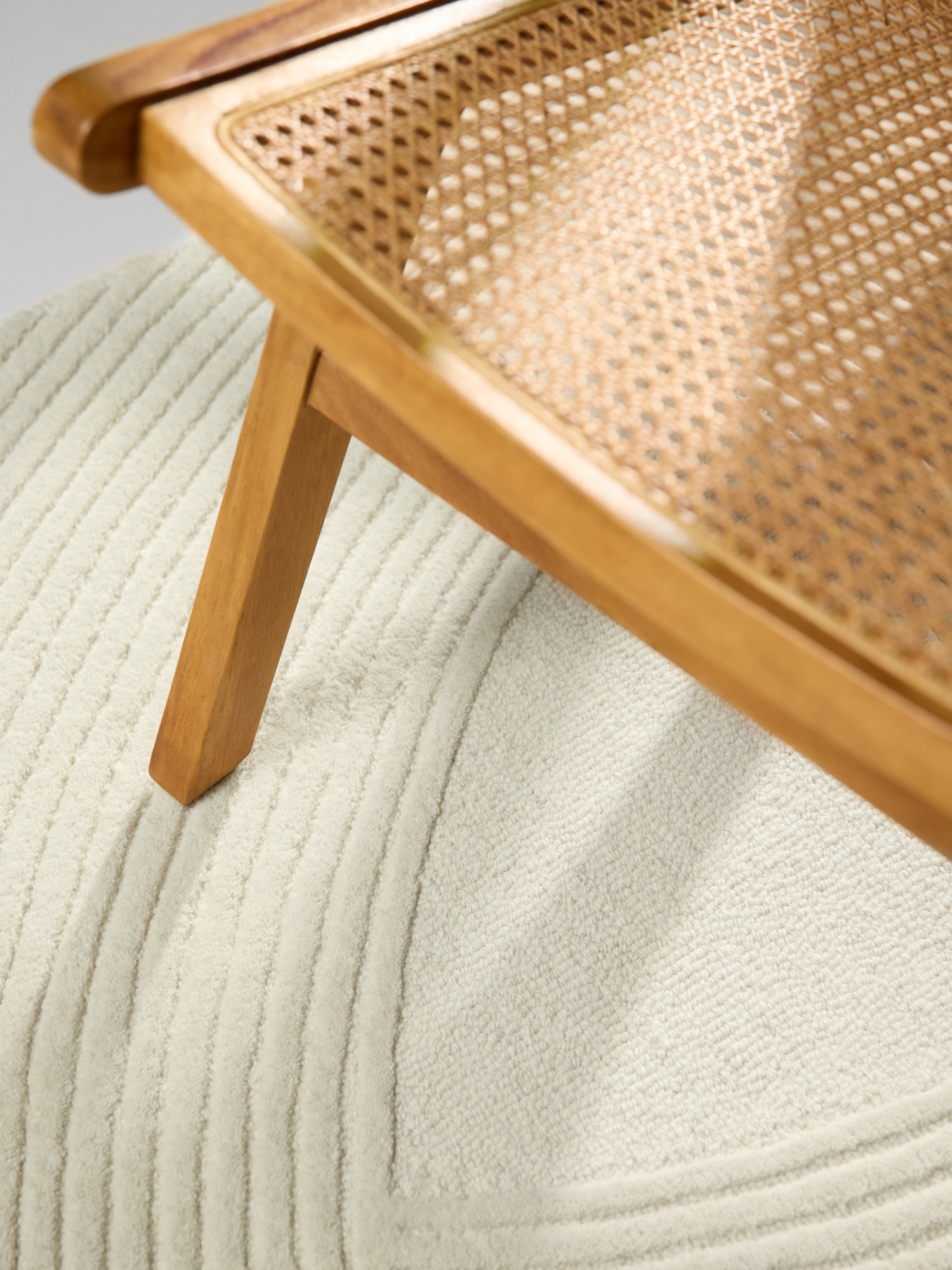 Ted Baker Wollteppich »Teppich Wollteppich Victoria« rechteckig 18 mm Höhe Naturteppich Wolle, Hoch-Tief-Design, Wohnzimmer, Schlafzimmer
