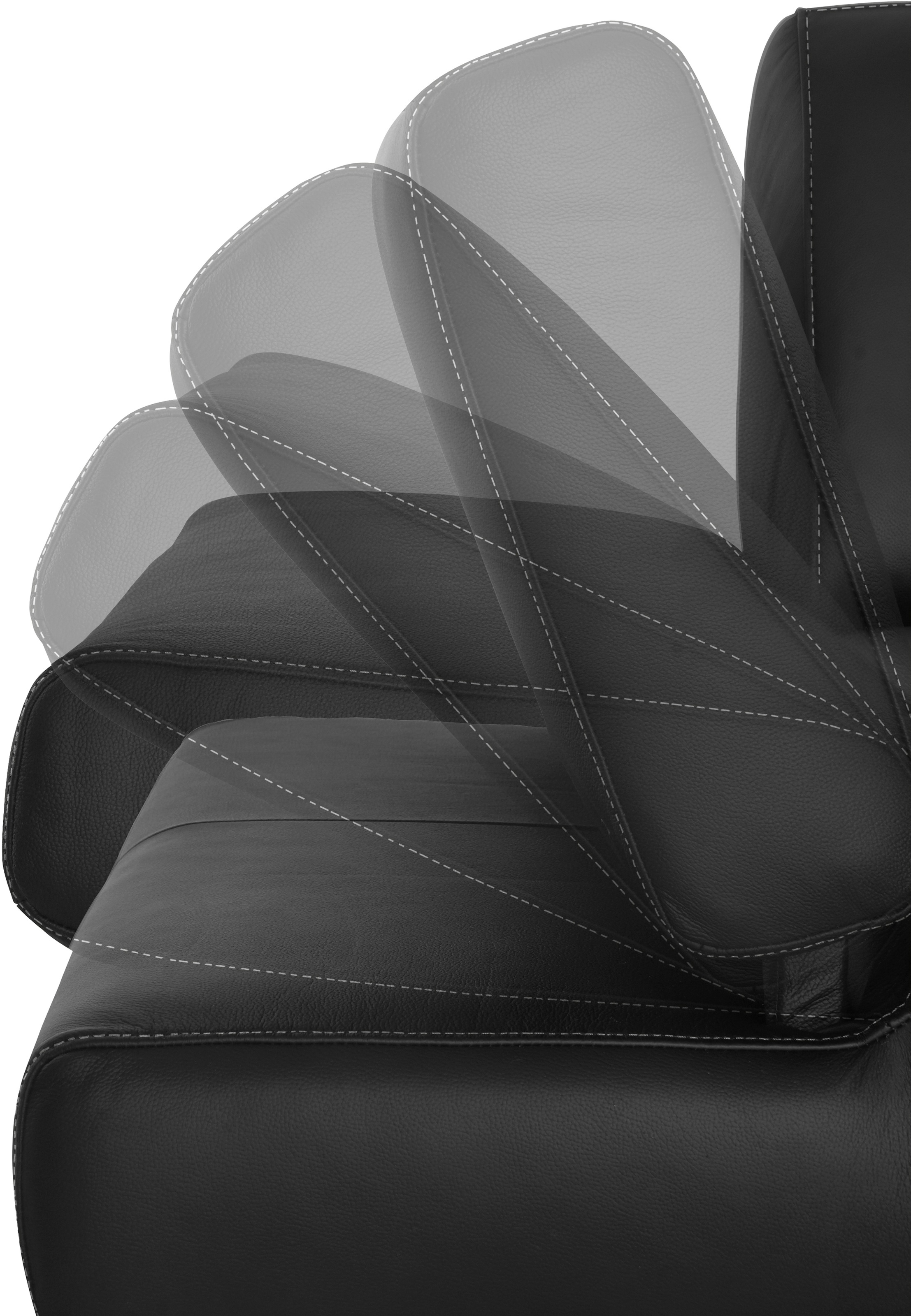 W.SCHILLIG 2-Sitzer »taboo Designsofa mit hohem Sitzkomfort«, mit Übertiefe, inklusive Armlehnenverstellung, mit Kontrastnaht
