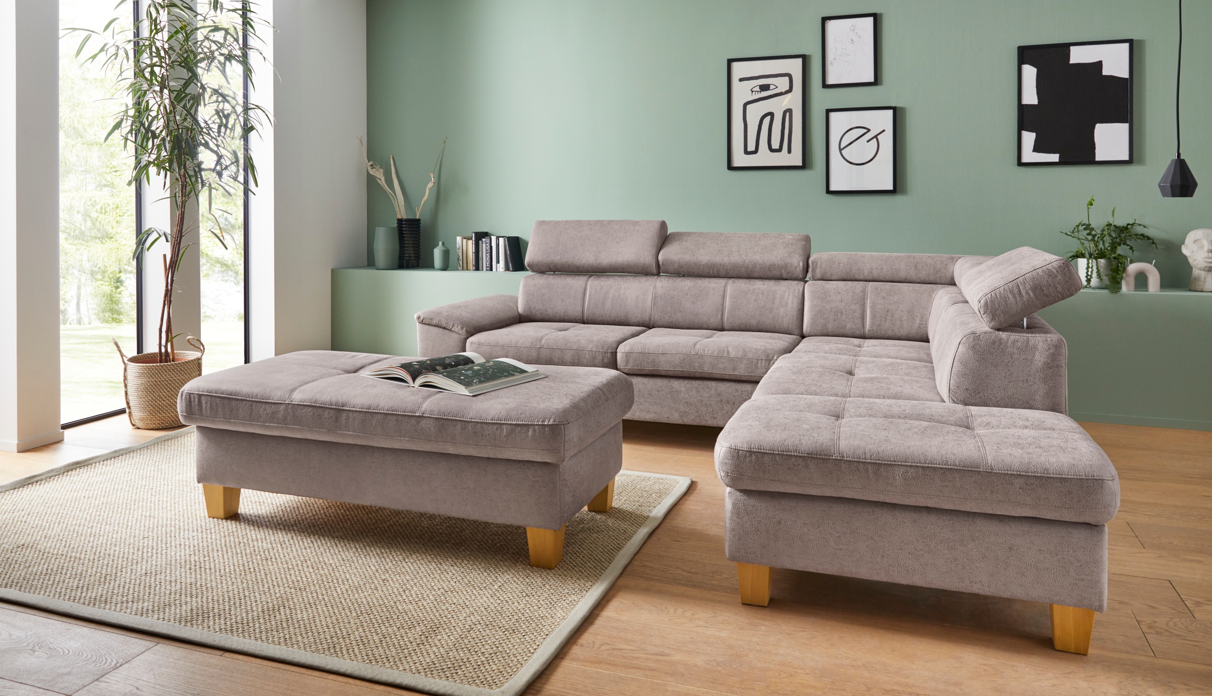 exxpo - sofa fashion Hocker »Enya Bankhocker mit Staufach unter der Sitzfläche«, schöne Detailverarbeitung