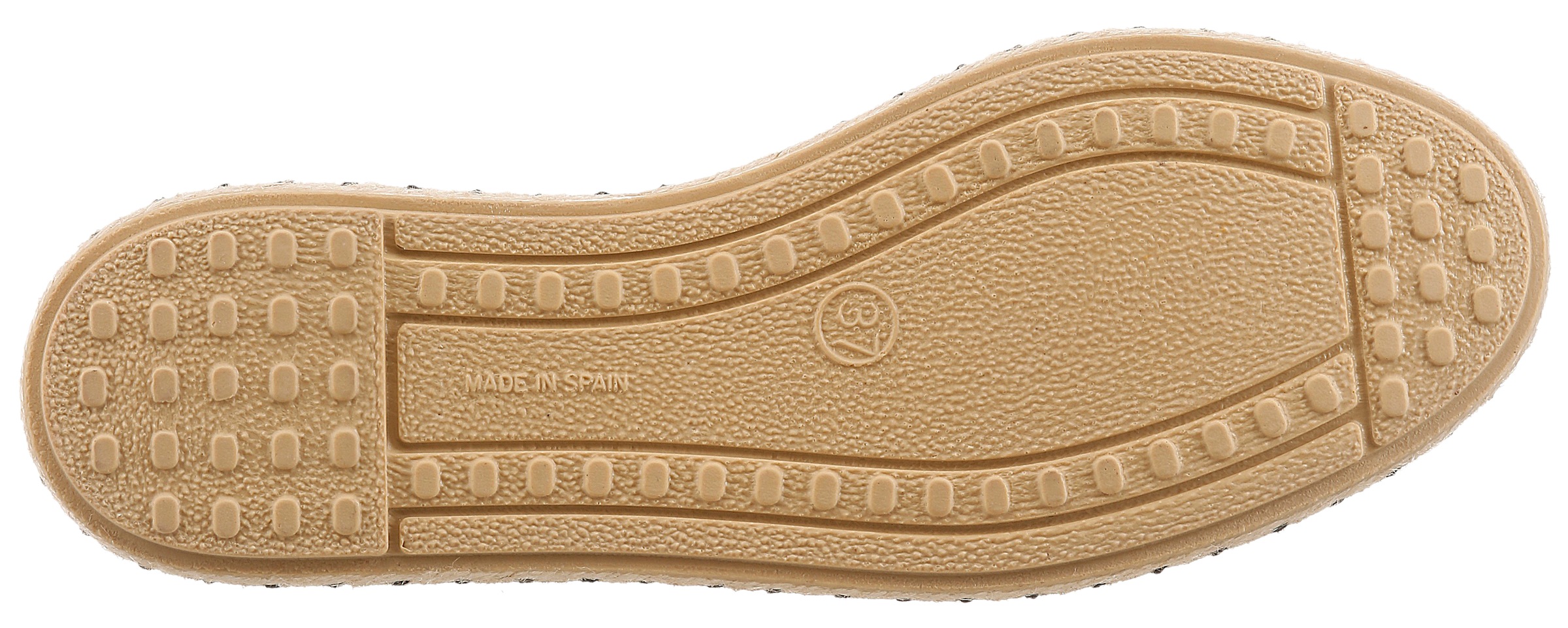 VERBENAS Espadrille »CRUZ LEO«  Sommerschuh, Urlaubsschuh, Leo-Look, mit Zehenöffnung