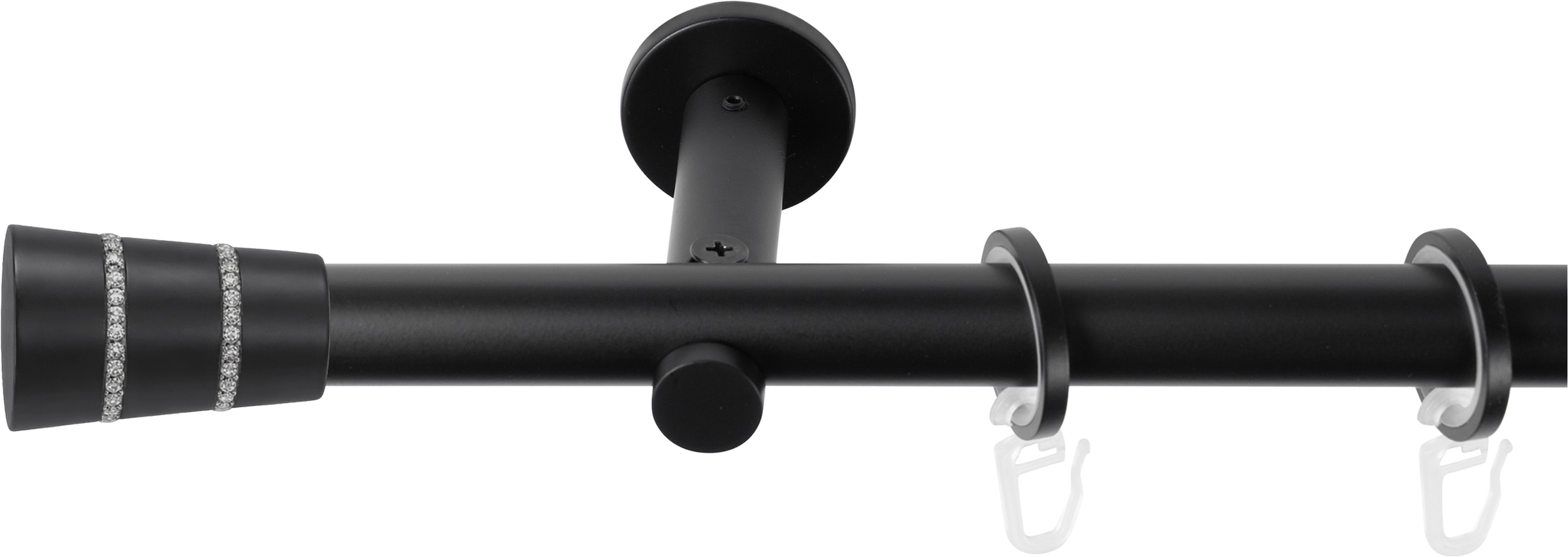 SN DECO GROUP Gardinenstange Ø 19 mm 1 läufig-läufig Fixmaß;kürzbar
