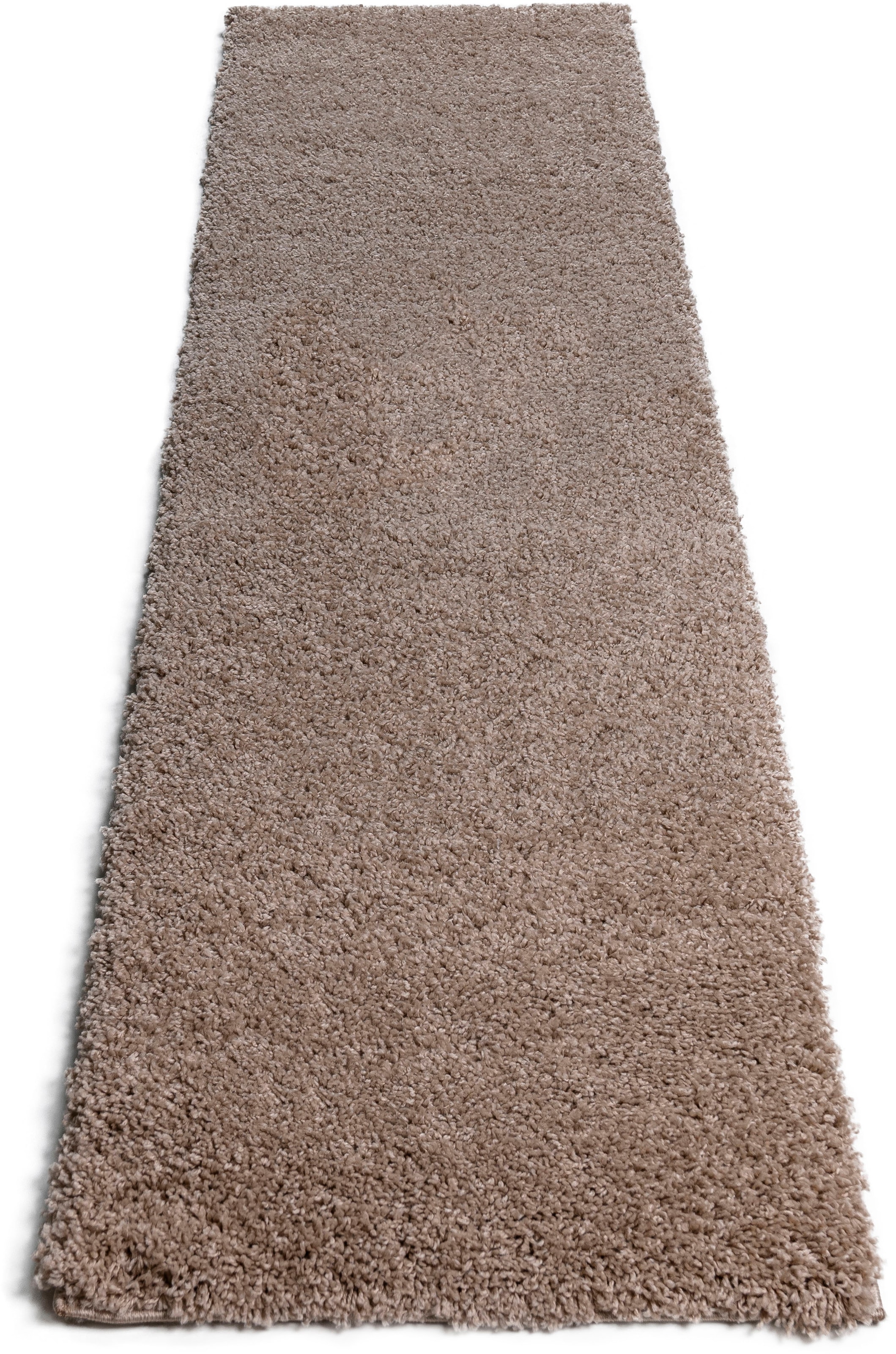 Bruno Banani Läufer »Shaggy Soft«, rechteckig, 30 mm Höhe, Läufer, Brücke, gewebt, Uni-Farben, besonders weich