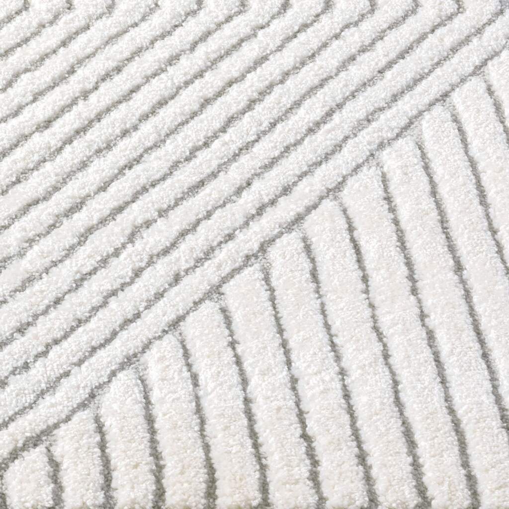 Carpet City Teppich »LOUNGE 0632«, rechteckig, 15 mm Höhe, Kurzflor-Teppich Modern, Hoch-Tief-Struktur, Wohnzimmer, Schlafzimmer