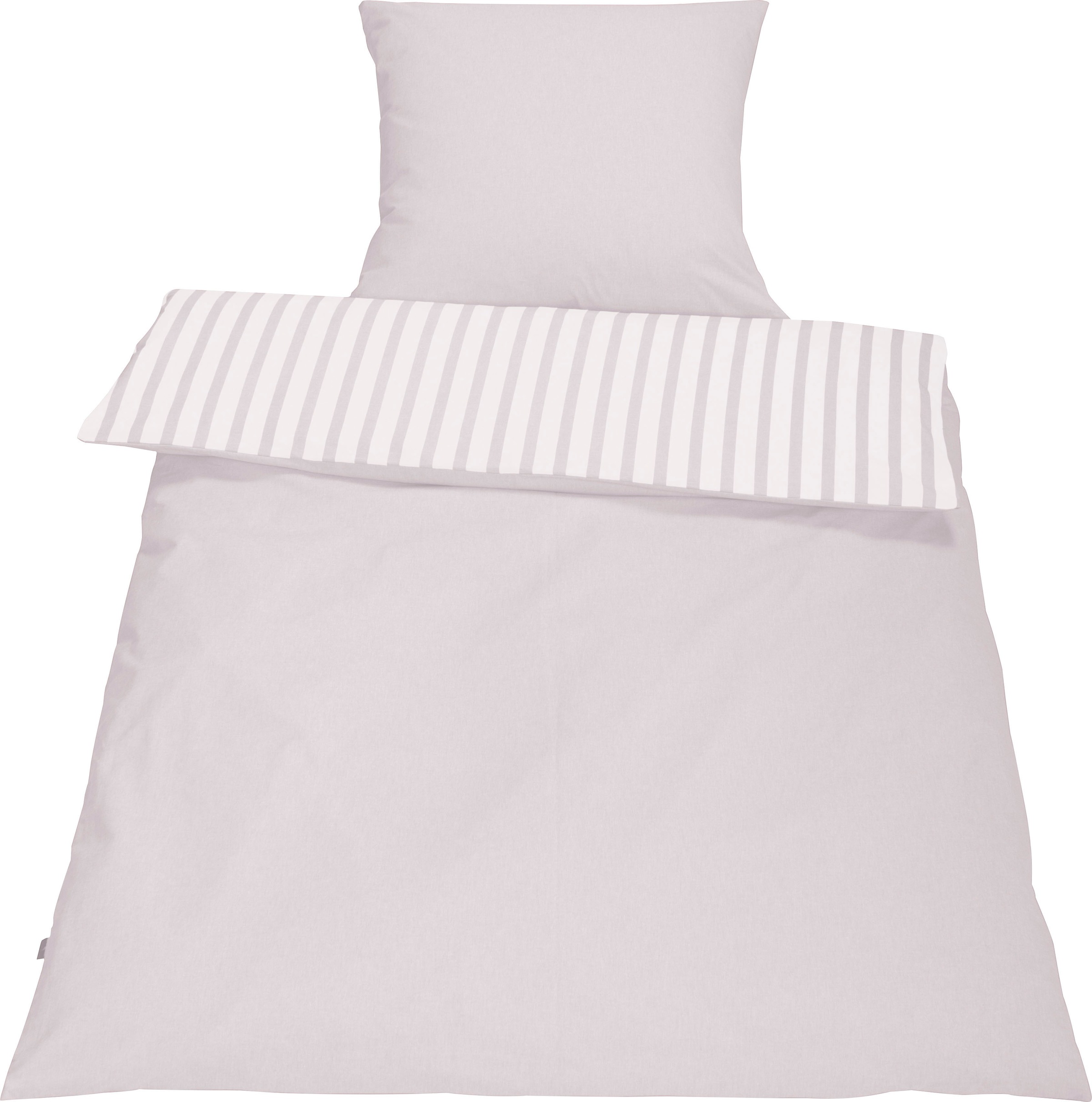 SETEX Wendebettwäsche "Baumwoll Streifen" in tollen Unifarben und gestreift günstig online kaufen