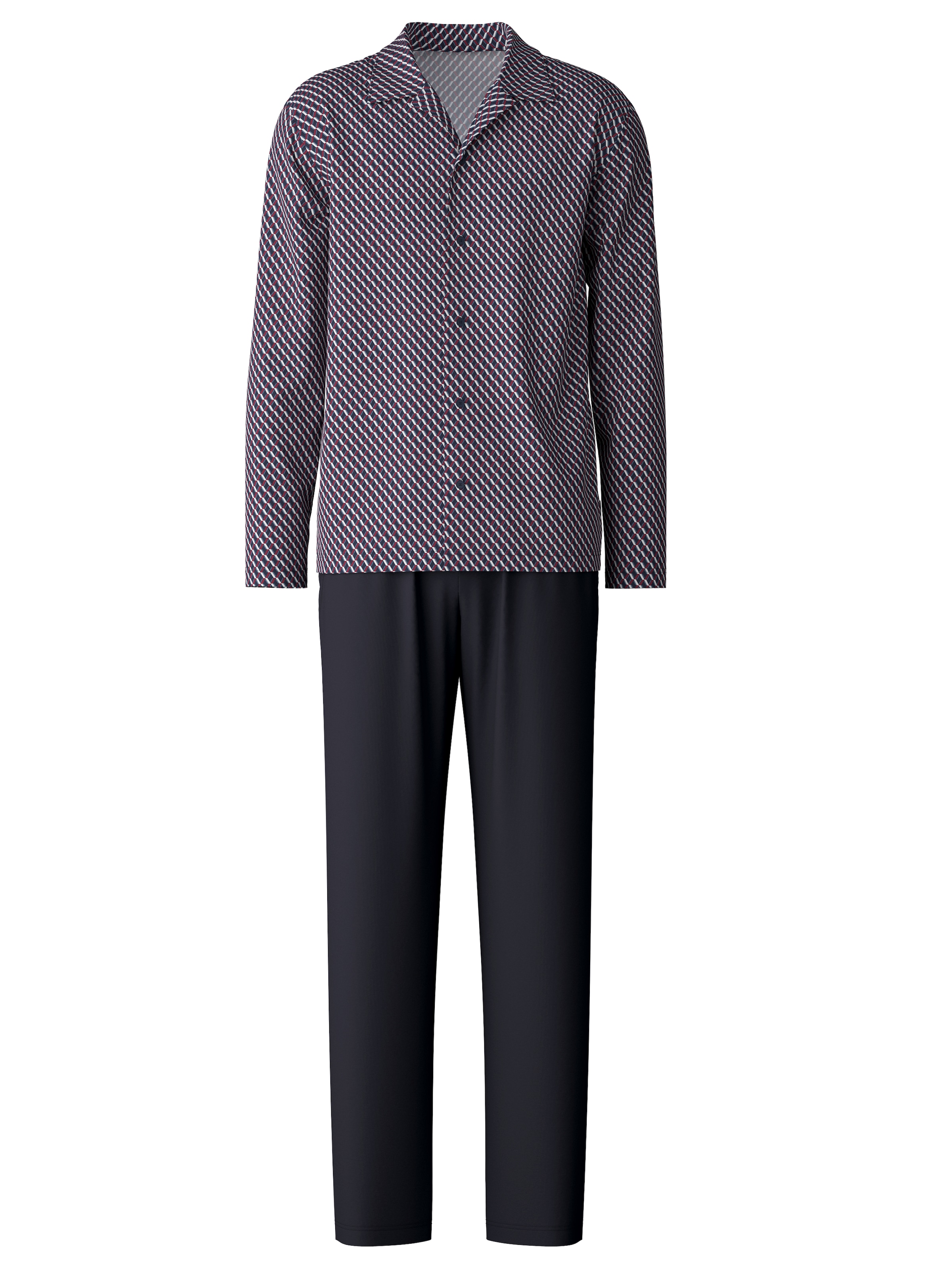 CALIDA Pyjama »Relax Imprint«, (2 tlg.), mit feinem, glattem Stoff für erhöhten Komfort