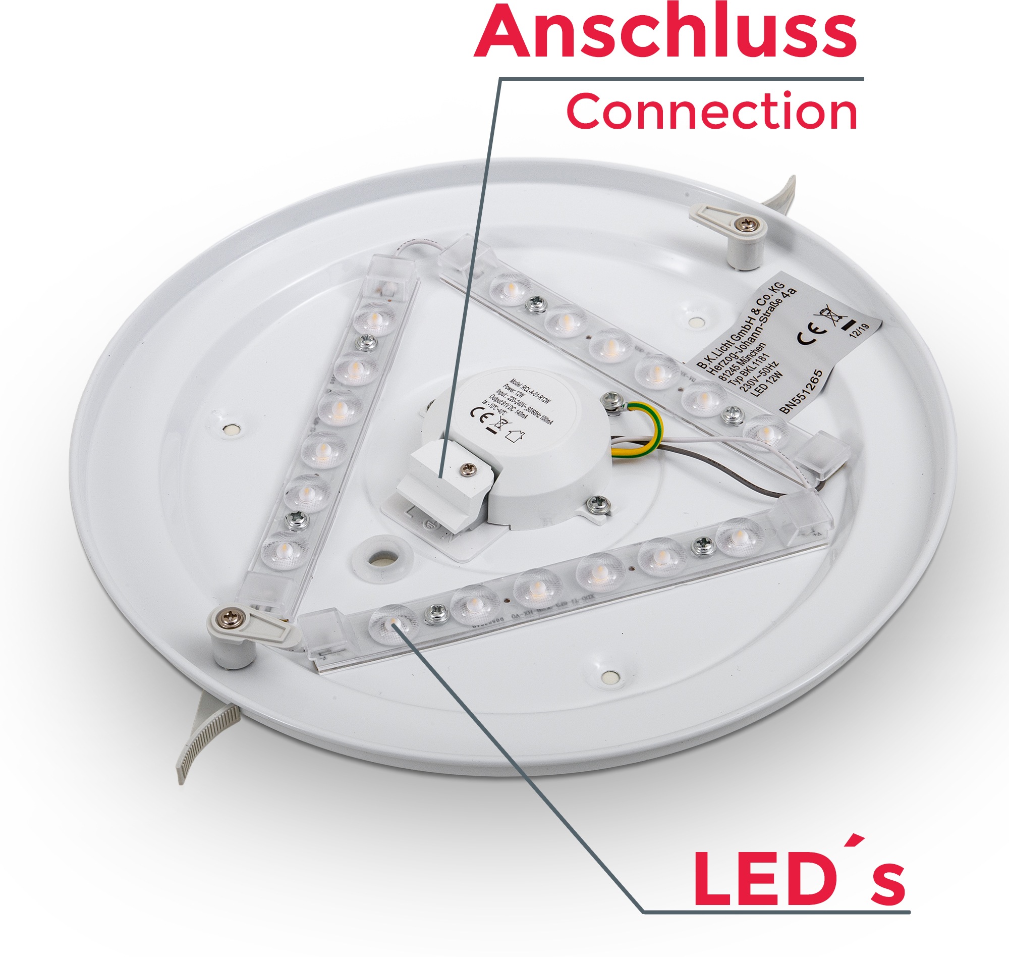 B.K.Licht LED Deckenleuchte »Leonis«, 1 flammig, Leuchtmittel LED-Board   L günstig online kaufen