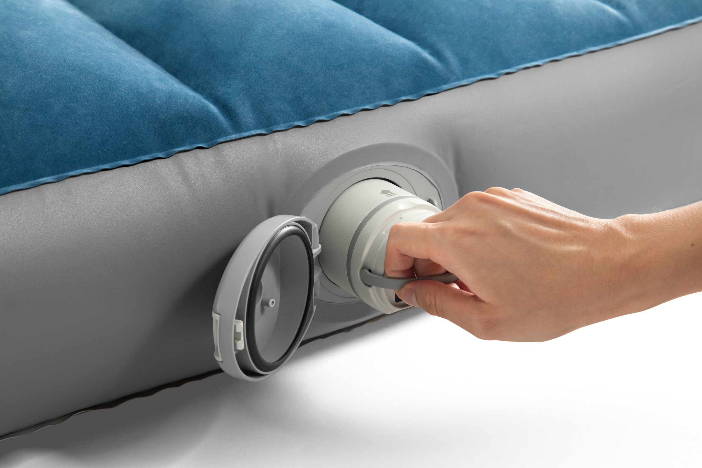 Intex Luftbett »Dura Beam Prestige Downy Queen mit wiederaufladbarer Luftpumpe«