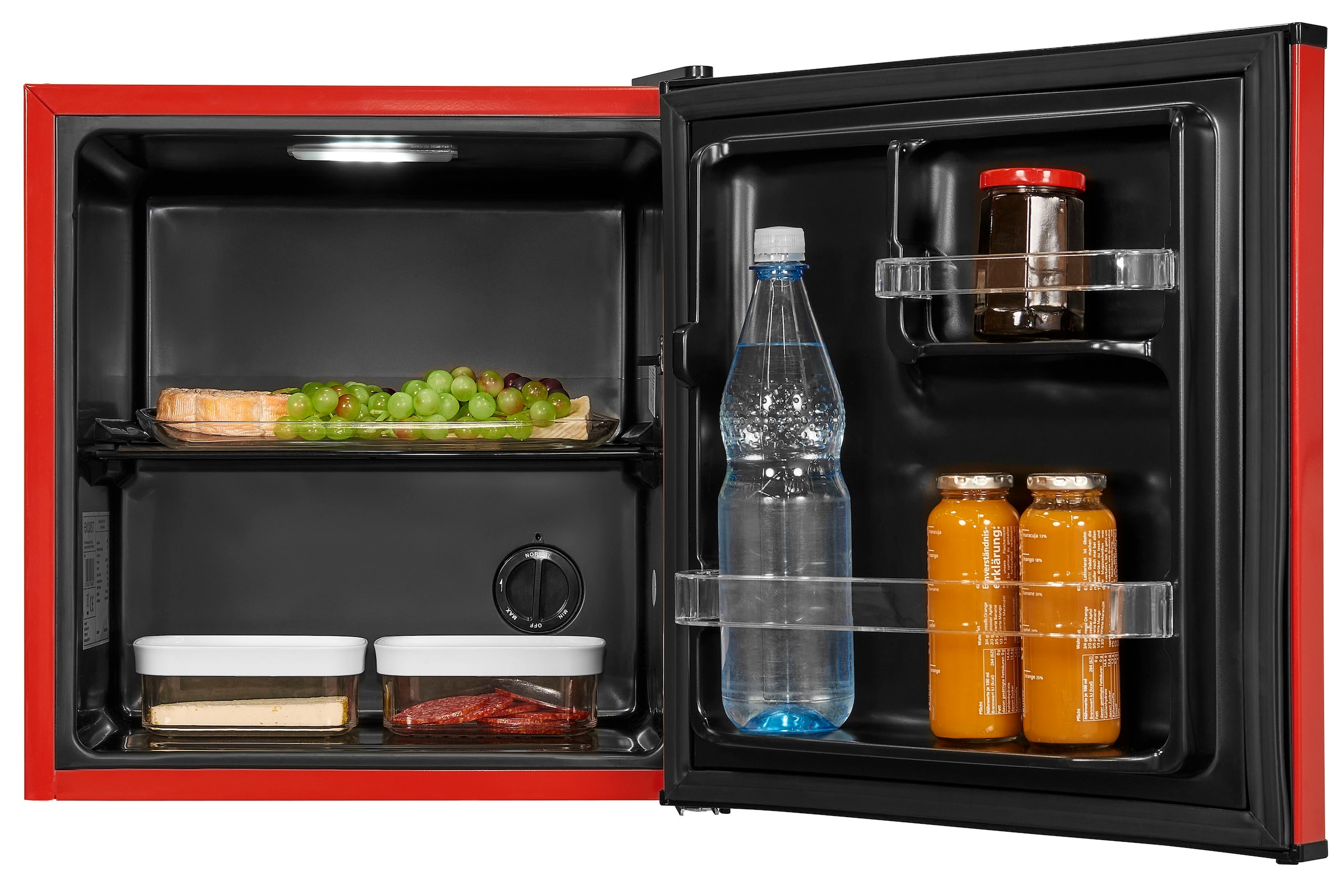 exquisit Kühlschrank »KB05-V-151F rot« 51 cm hoch 45 cm breit 41 L Volumen
