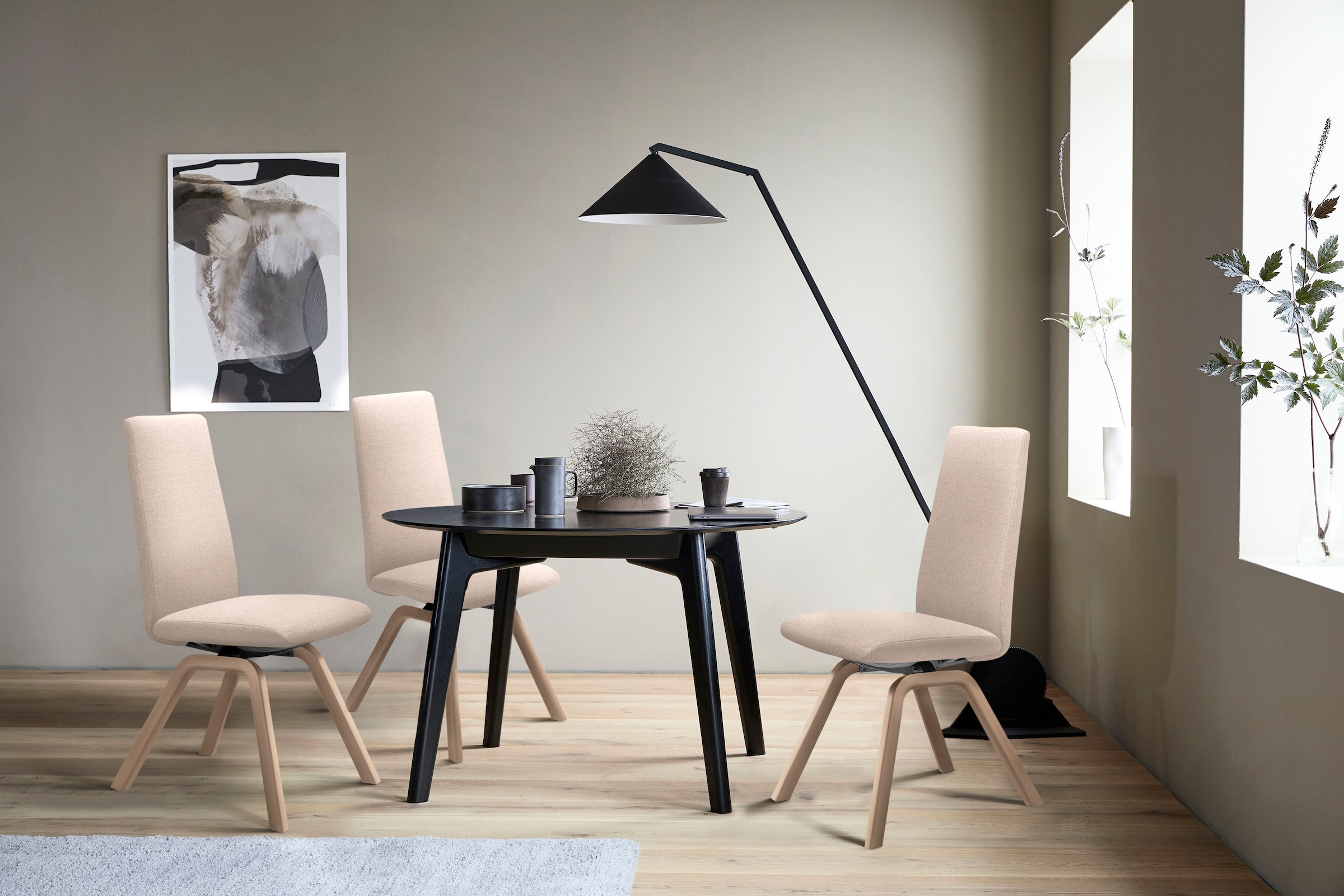 Stressless® Polsterstuhl »Laurel«, ROHLEDER Stoff Q2 FARON, High Back, Größ günstig online kaufen